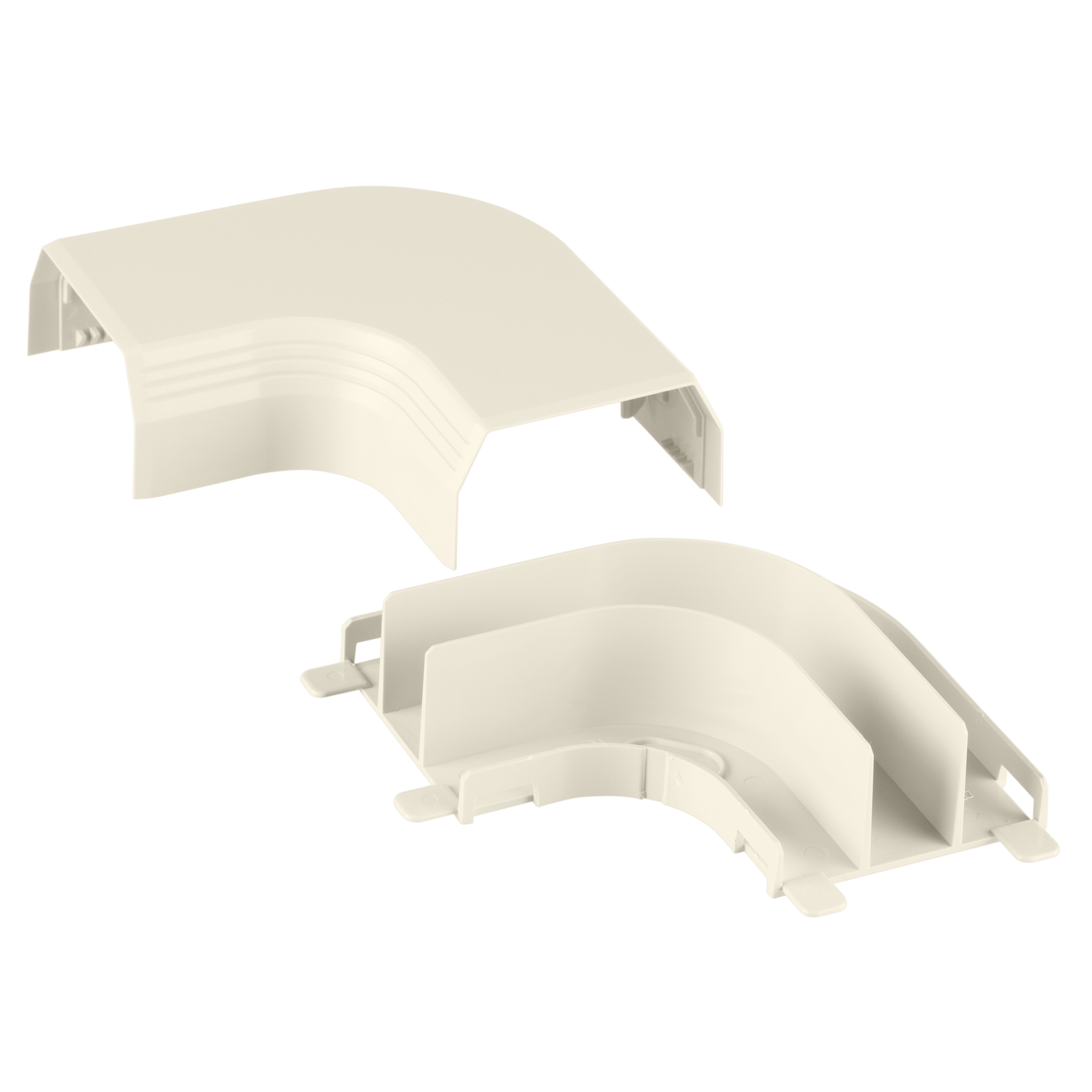 Product image for Panduit T45RAIW Surface Raceway, T-45 Right Angle Fitting, Off-White
