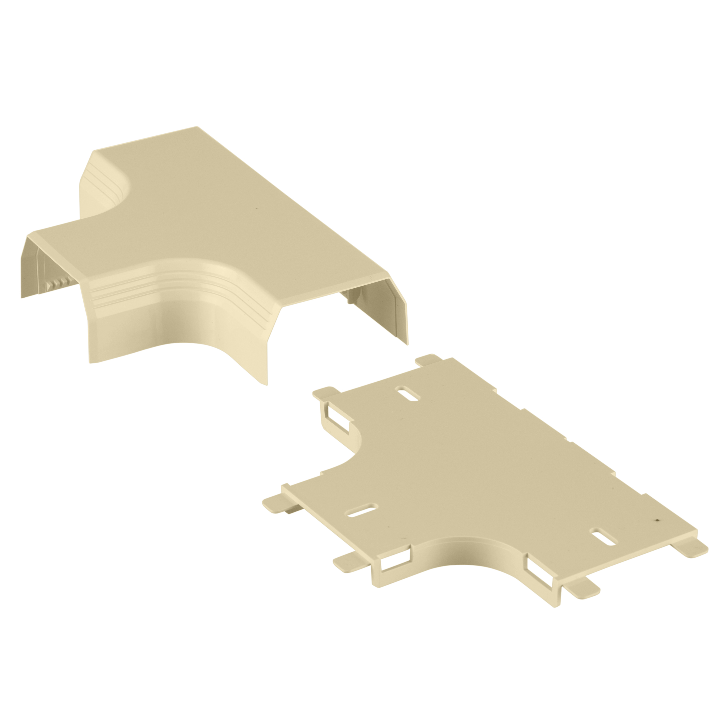 Product image for Panduit T45TEI Surface Raceway, T-45 Tee Fitting, Electric Ivory