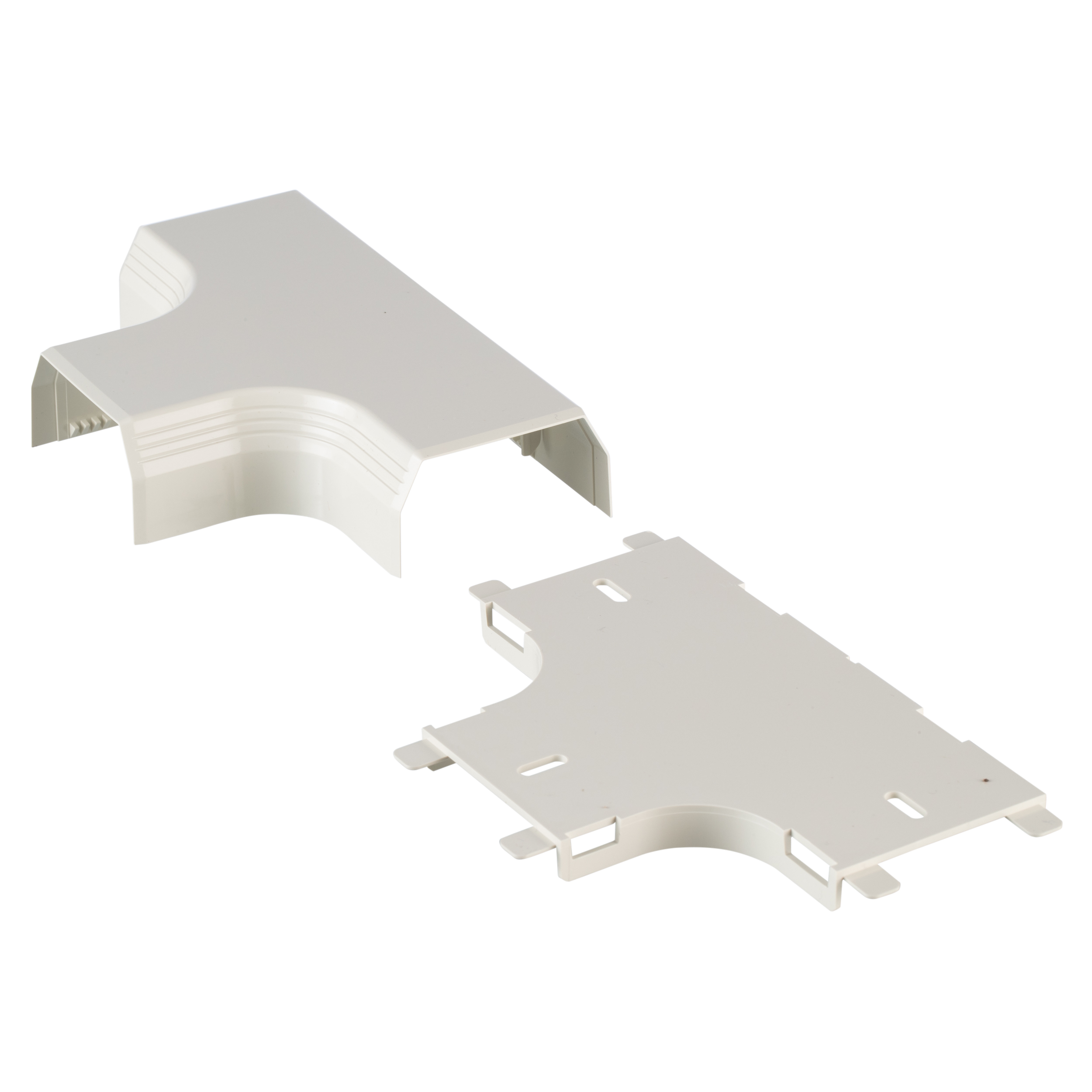 Product image for Panduit T45TWH Surface Raceway, T-45 Tee Fitting, White
