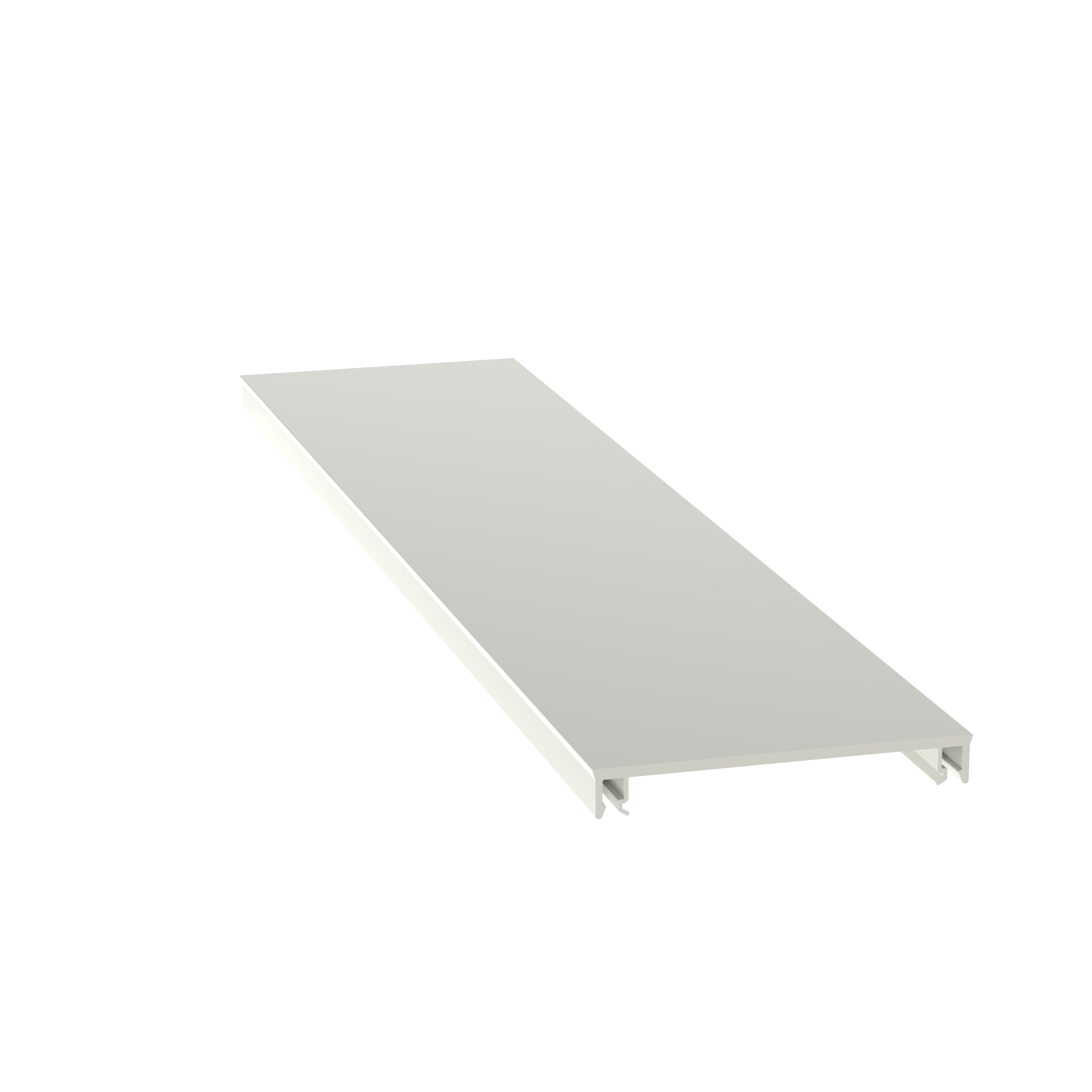 Surface Raceway, T-70 Power Rater Cover, 10 ft, Off-White