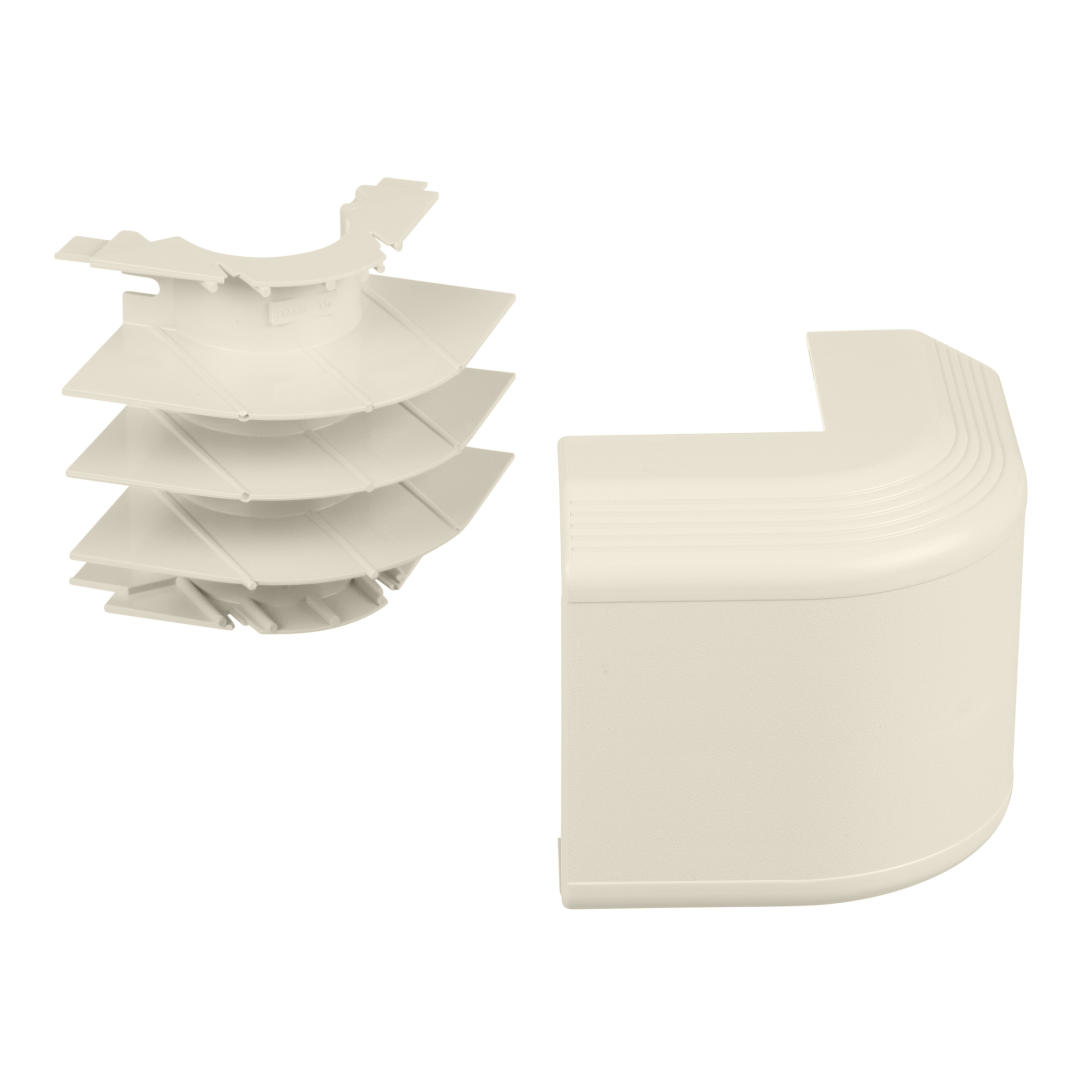 Product image for Panduit T70OCIW Surface Raceway, T-70 Outside Corner, Off-White