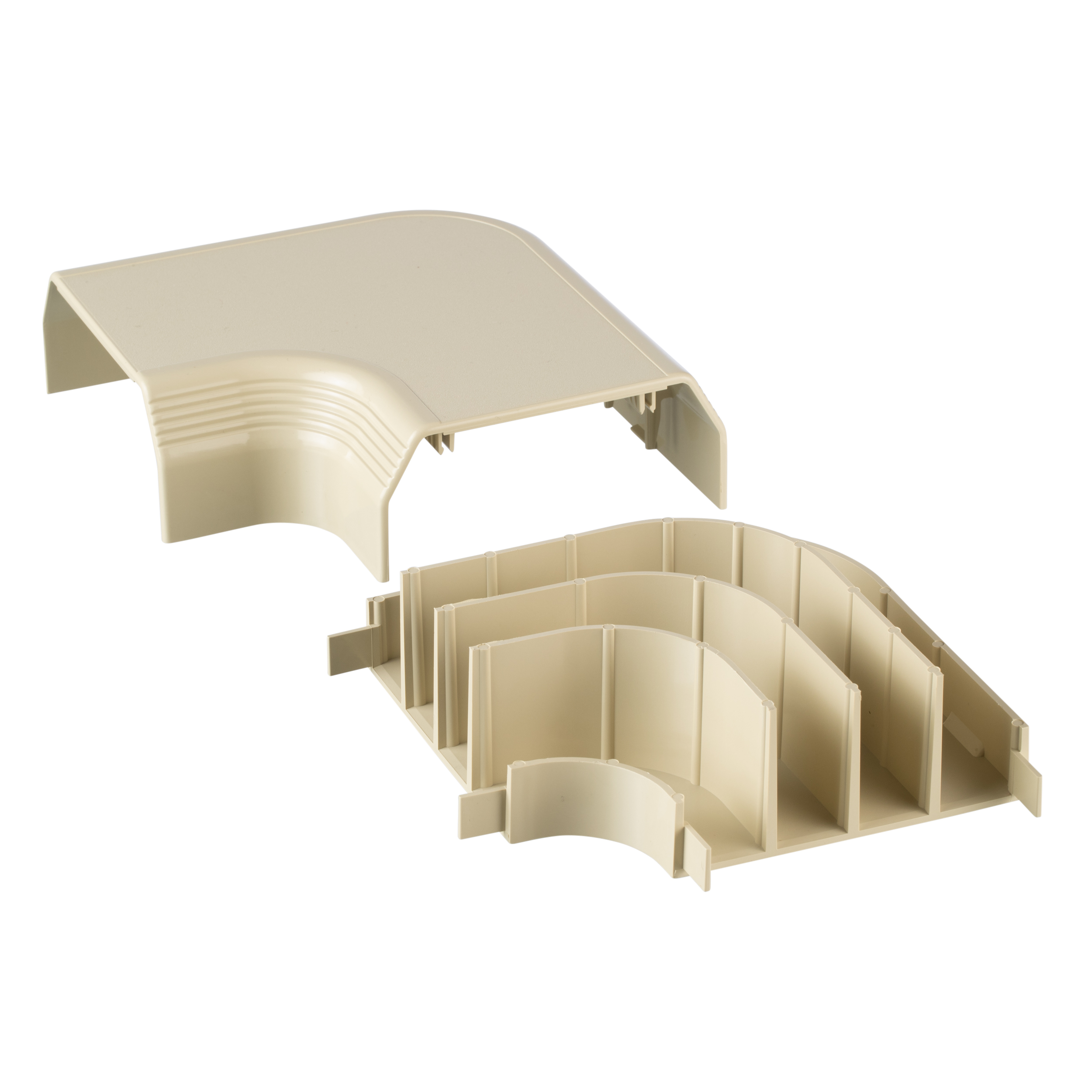 Product image for Panduit T70RAEI Surface Raceway, T-70 Right Angle, Electric Ivory
