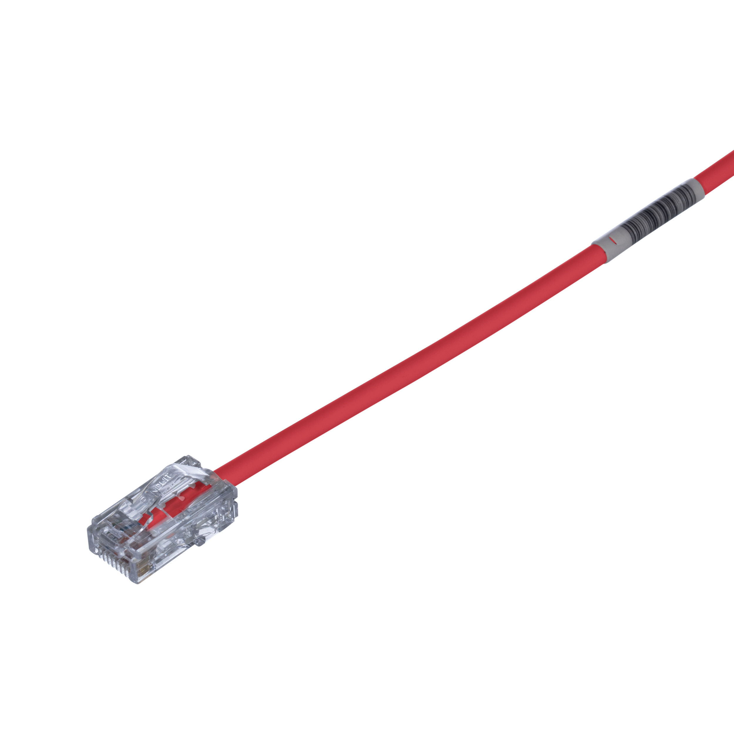 Cat 5e 28 AWG UTP Copper Patch Cord, 9 ft, Red