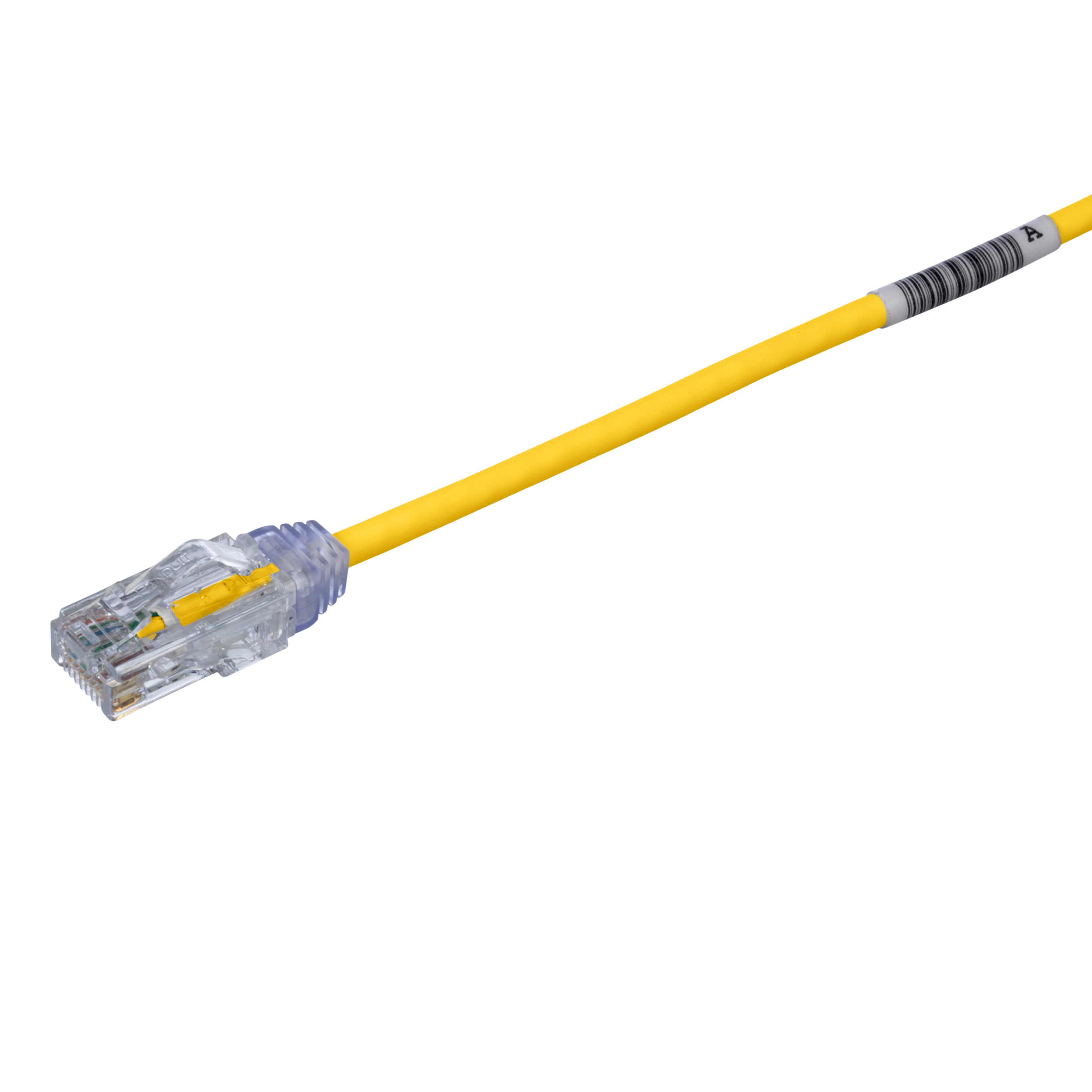 Cat 6 28 AWG UTP Copper Patch Cord, 20 ft, Yellow