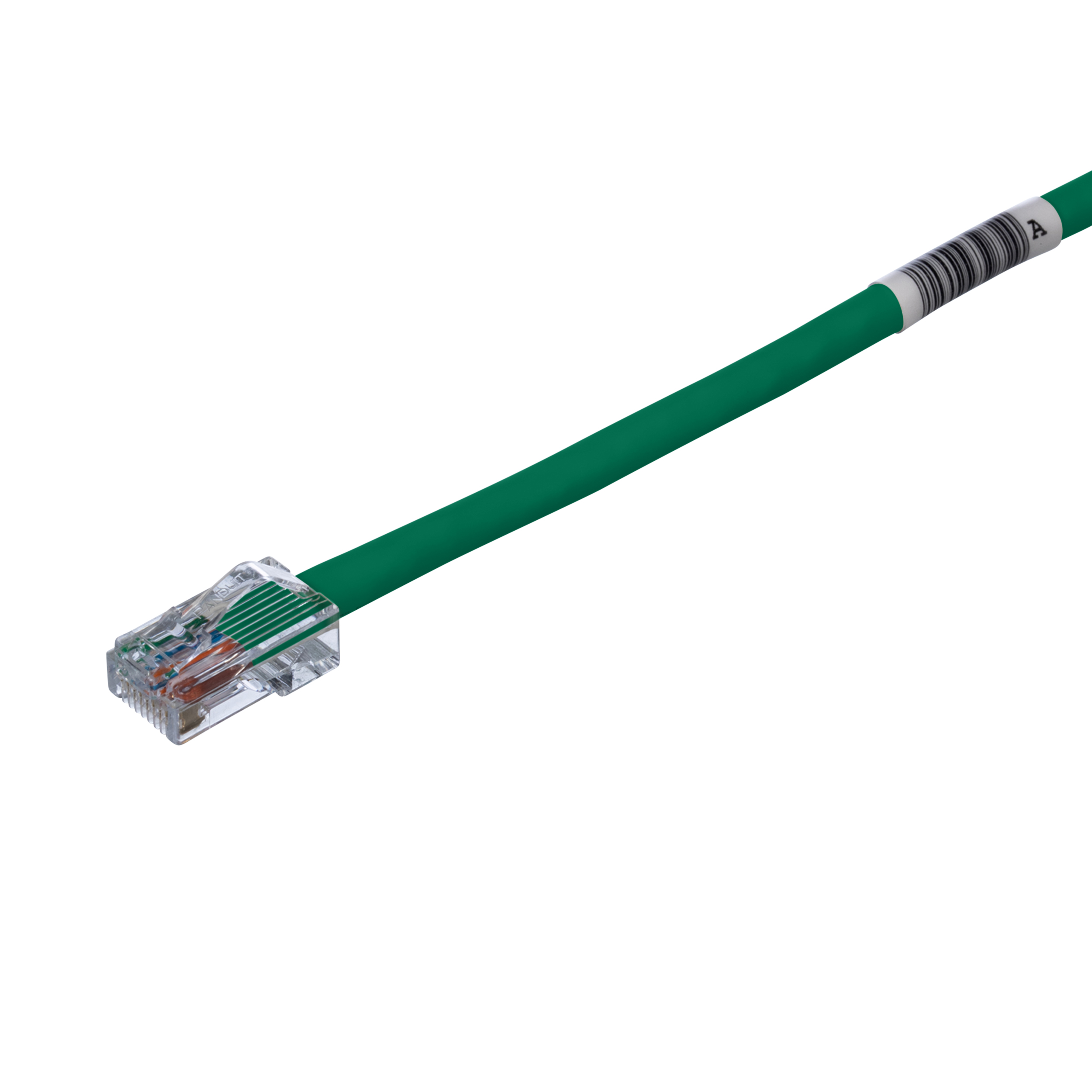 Cat 5e 24 AWG UTP Copper Patch Cord, 1 ft, Green
