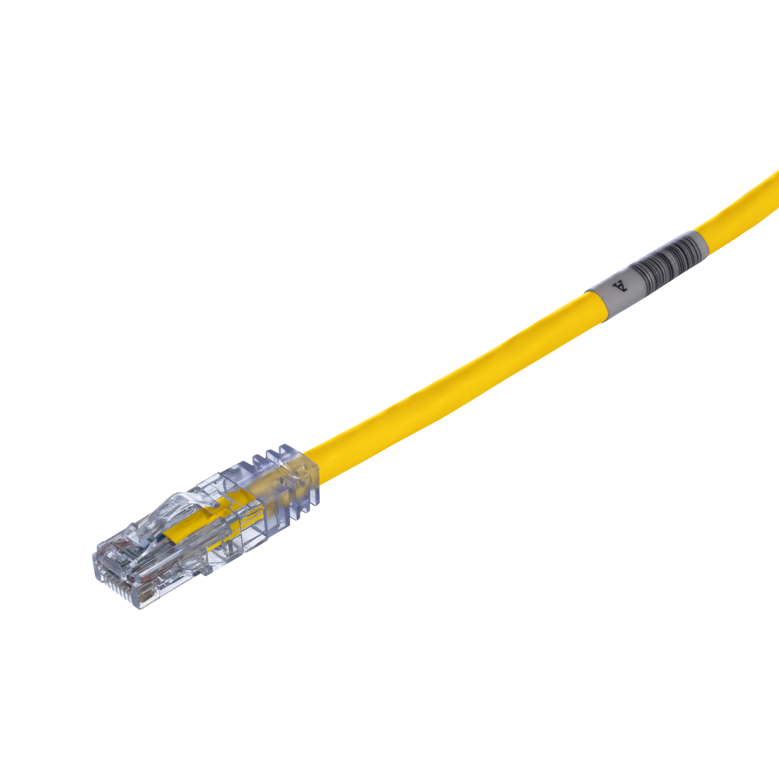 Cat 6 24 AWG UTP Copper Patch Cord, 1 m, Yellow