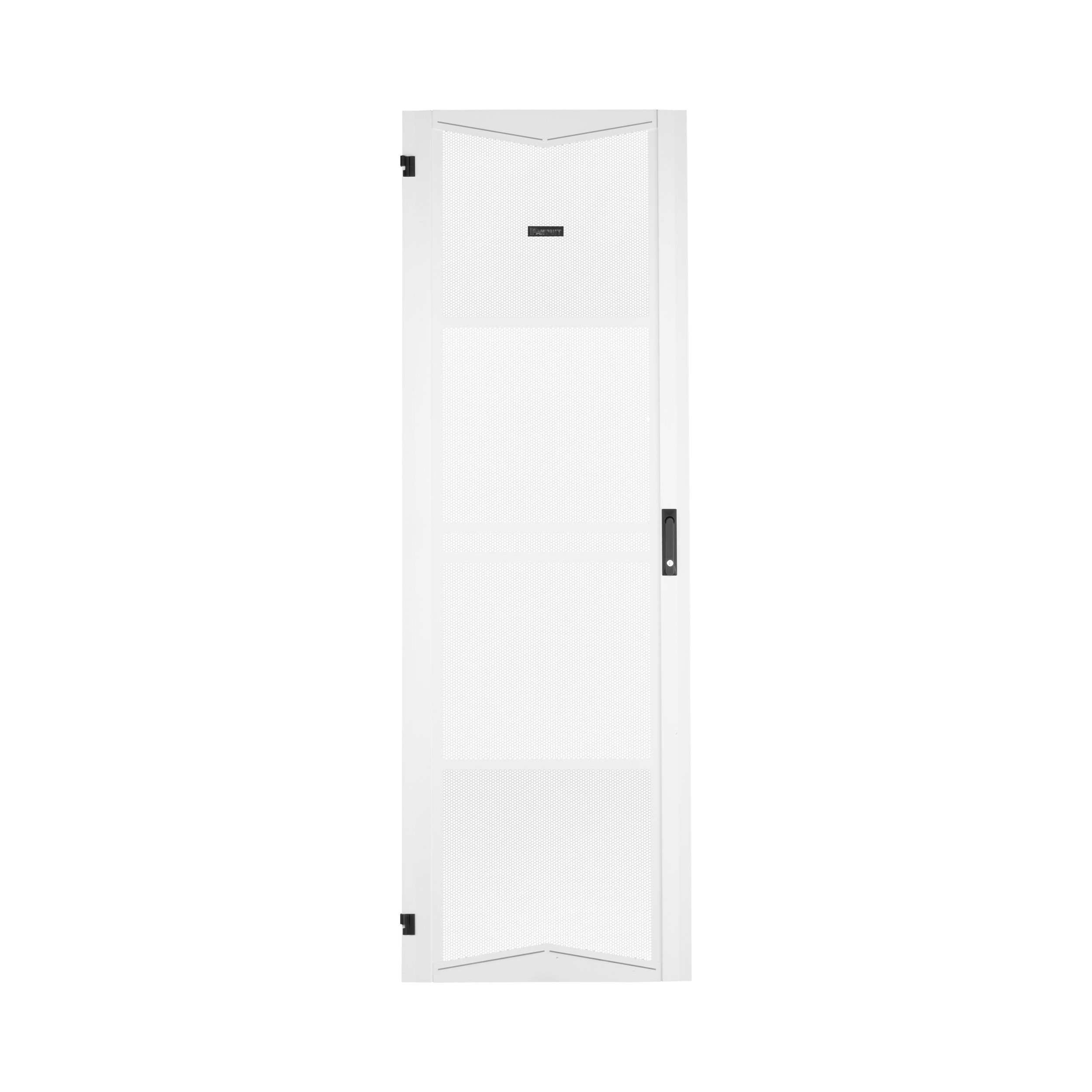 Single Hinged Door, Perforated, 600mmx45RU, White