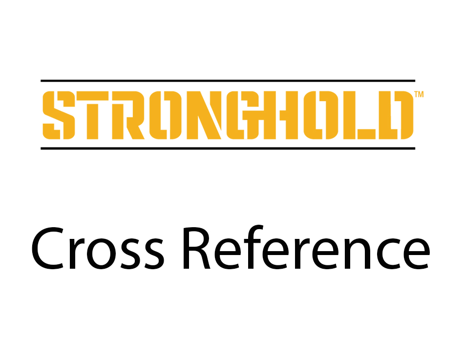 StrongHold logo above the words Cross Reference. 
