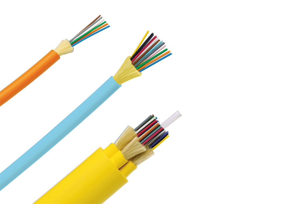 Various Panduit fiber optic cable types