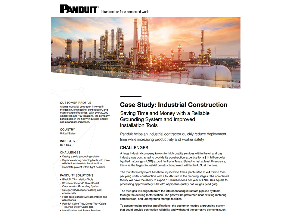 Panduit Grounding Systems and Installation Tools Landing Page