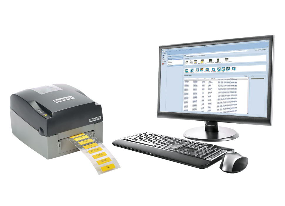 Panduit's Easy-Mark Plus Software running on a computer