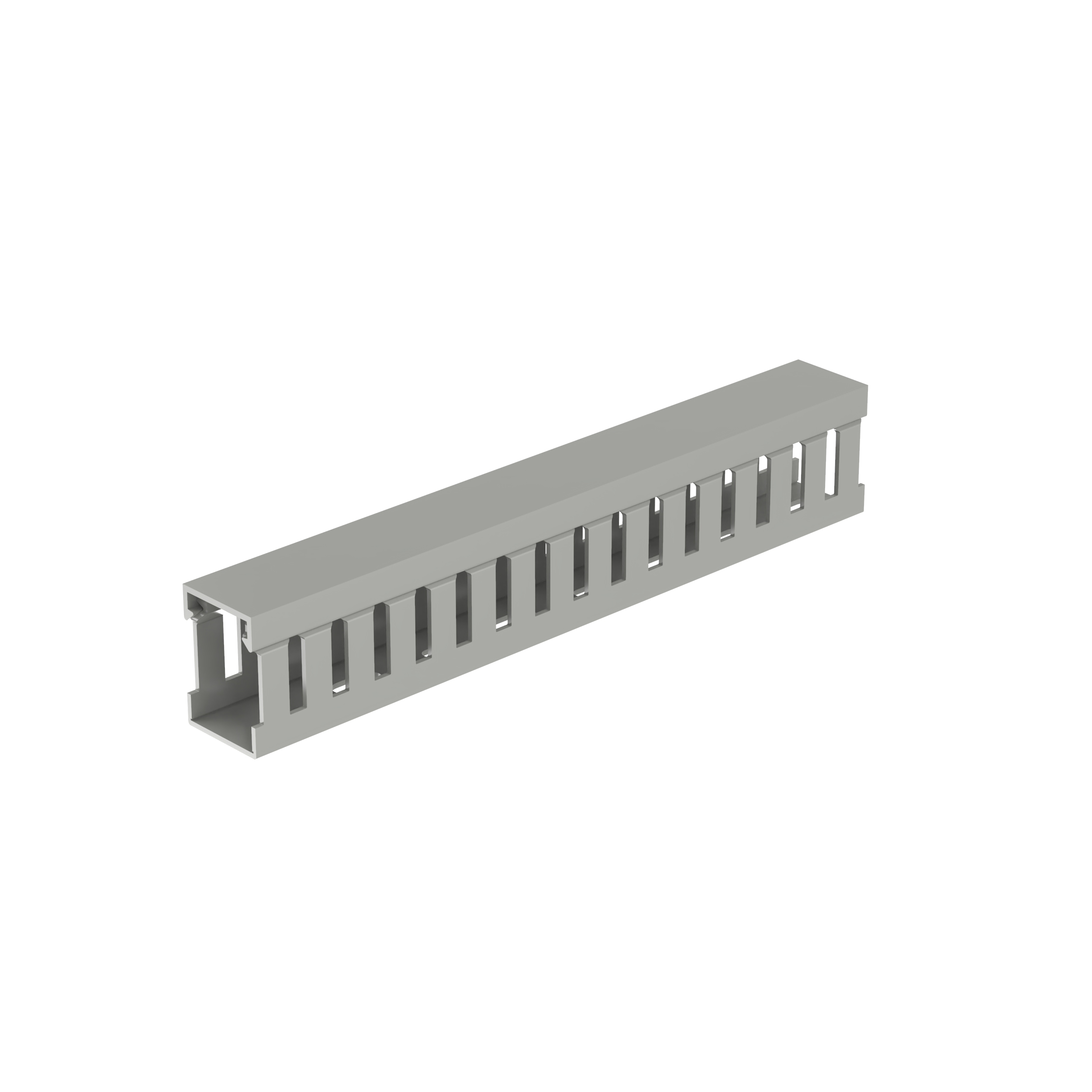 Dar Oluklu Kablo Kanalı, Gri, PVC, 24.6x35.8mm, 2'li Paket