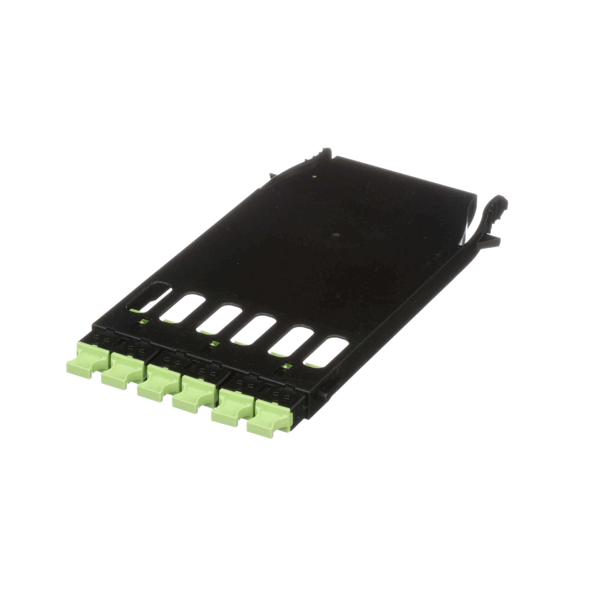 6MPO TYPE A ADPTRS (KEY-UP TO KEY-DN) IN DUST PLUG LIME GREEN