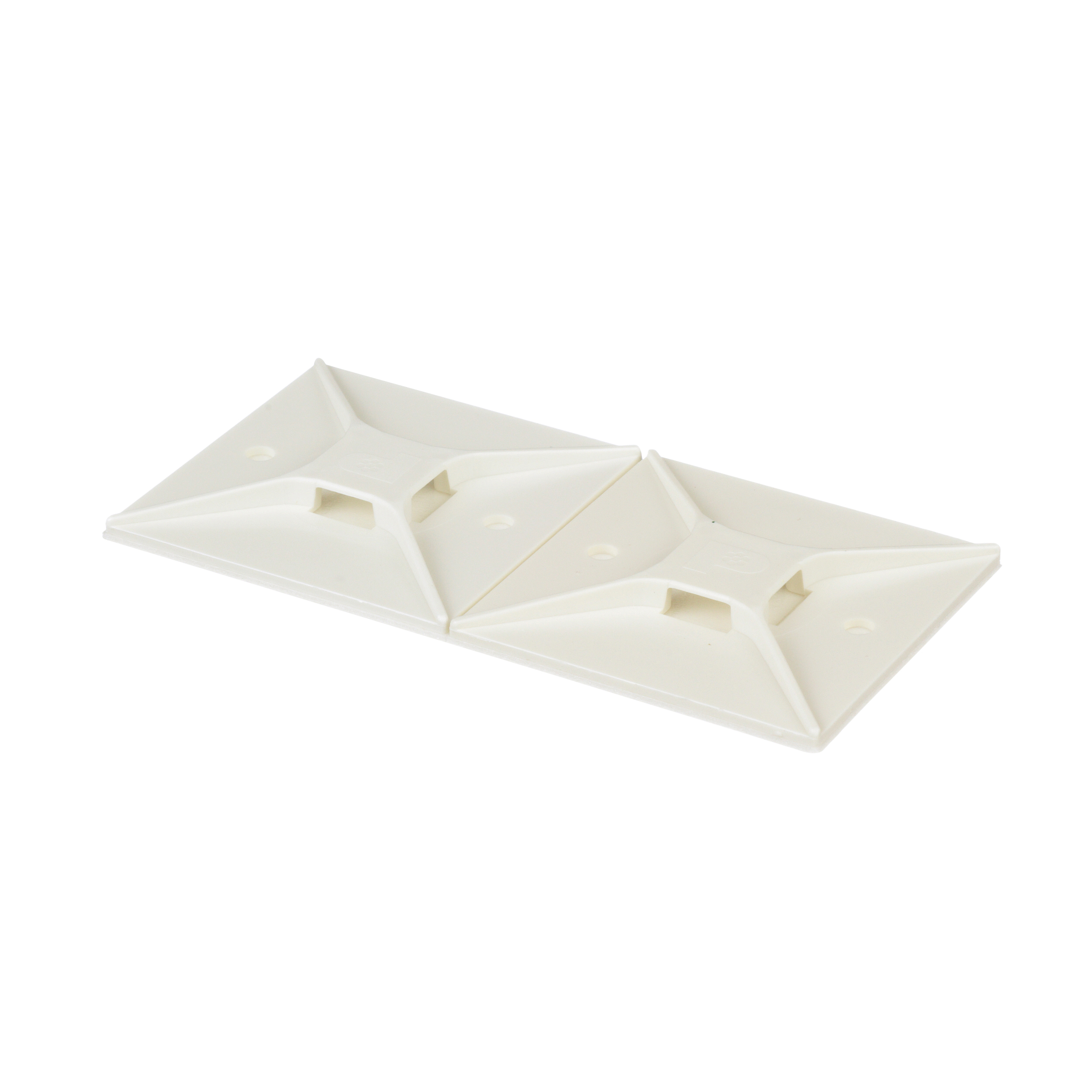 Kablo Bağı Montajı, Beyaz, PA 6.6, Akrilik Yapışkanlı, 50.8x50.8mm, 50'li Paket