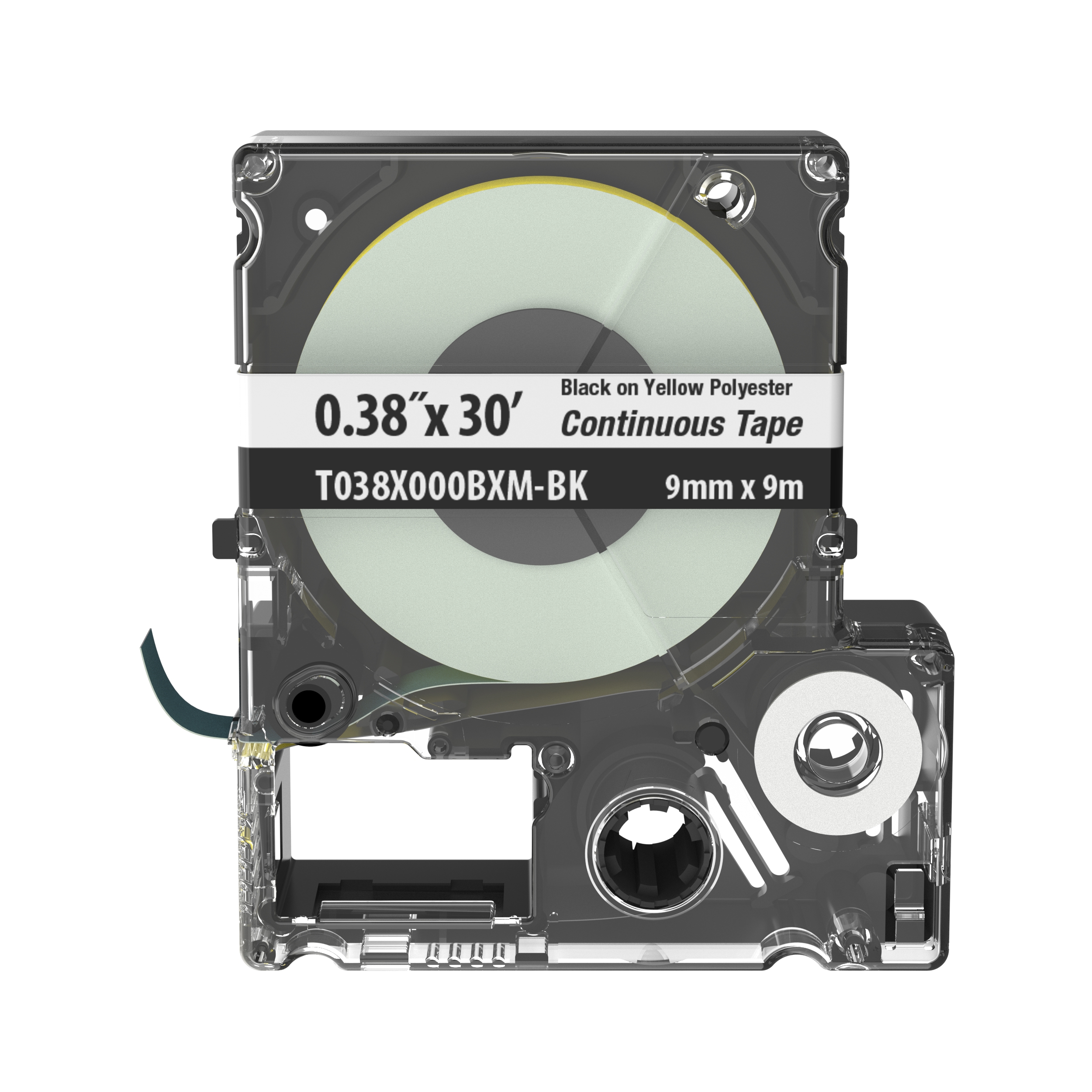 PXE Cassette, Continuous Tape, Polyester, .38" W x 30' L, BL/YL