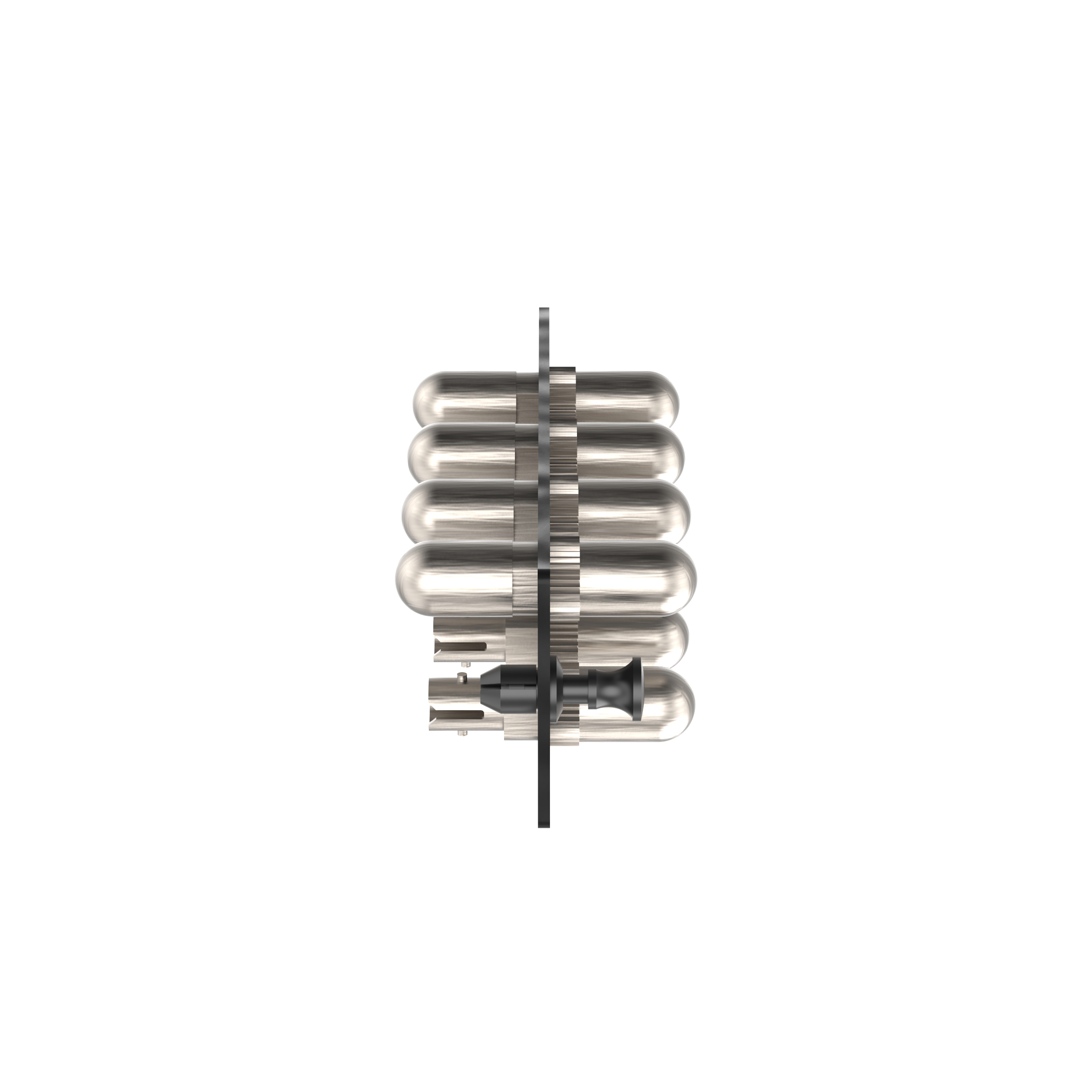 Opticom® Fiber Adaptör Paneli, OS2, 8 ST Simplex, Çelik Gövde