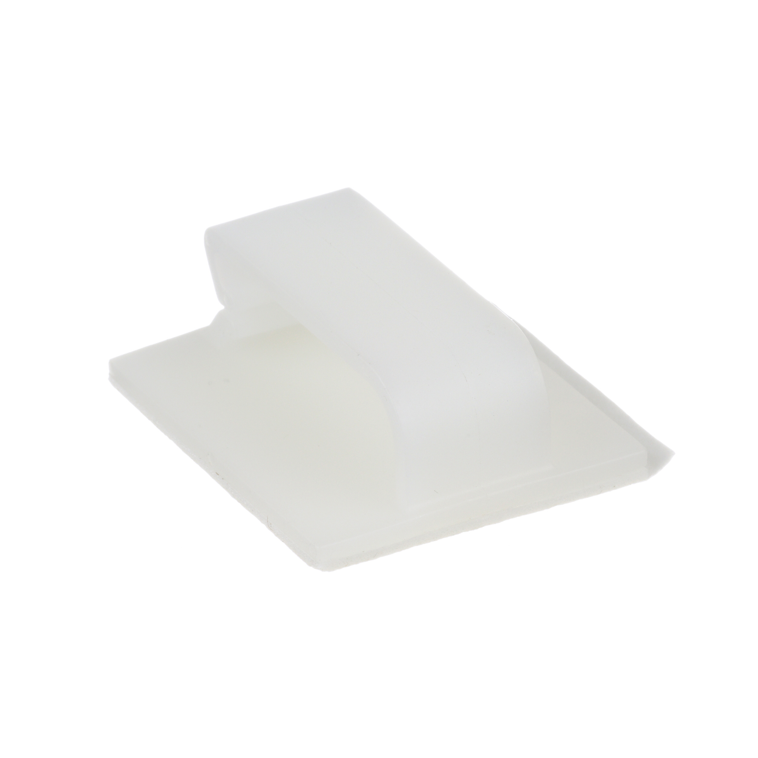Kablo Klipsi, Doğal, PA 6.6, Kauçuk Yapışkanlı, 37.1x31.5x13.2mm, 50'li Paket