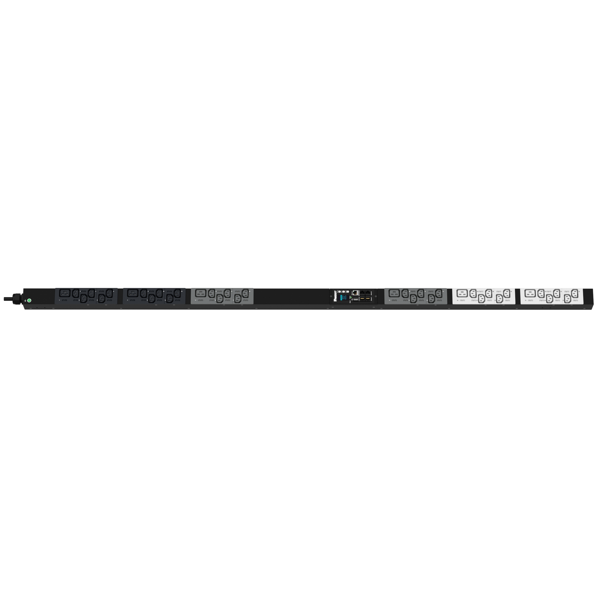 MPO Güç Dağıtım Birimi, 16AMP, 400V, (30)C13, (6)C19, IEC 60309 3P+N+E 6h 16A (IP44)