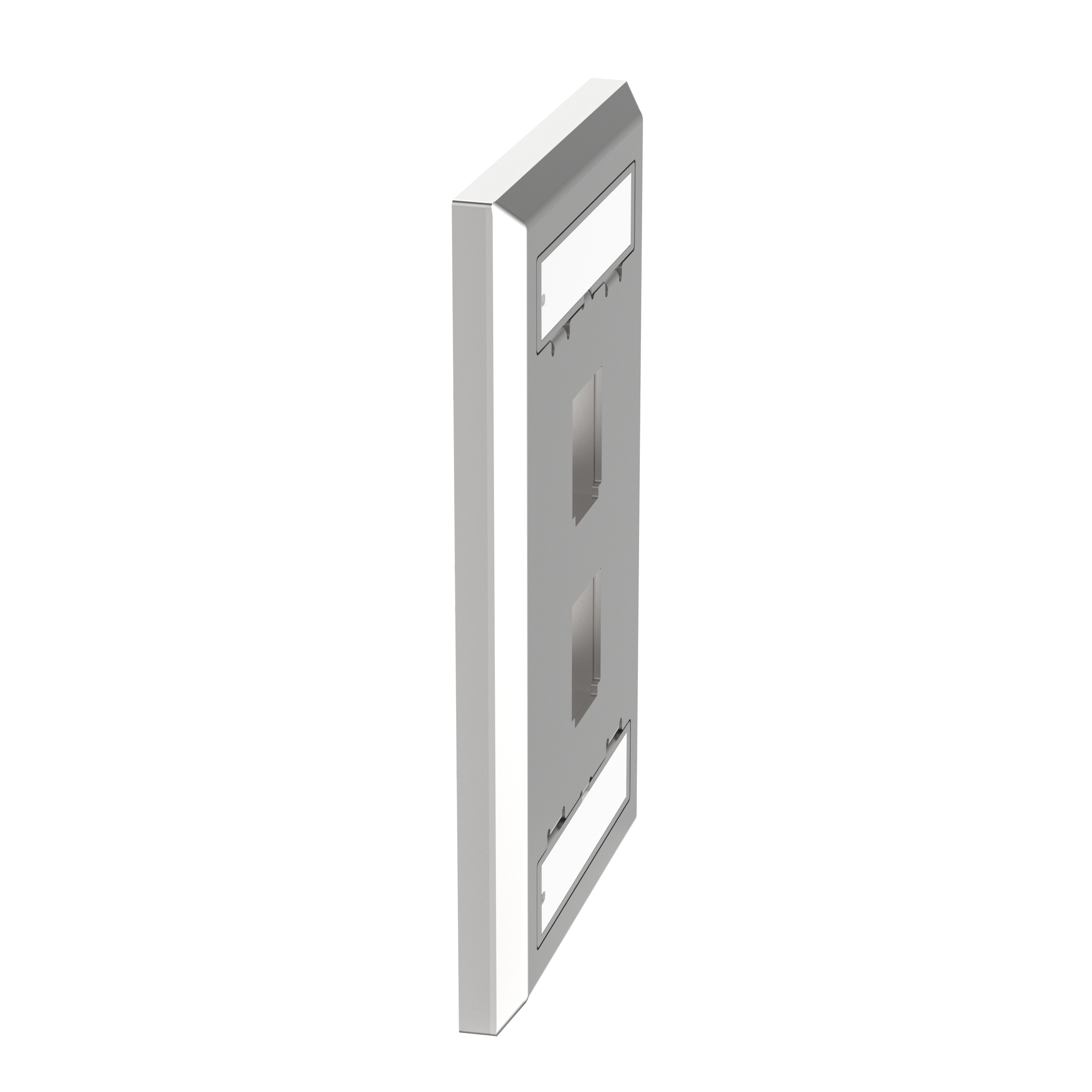Keystone Faceplate, 2-Port, Stainless Steel