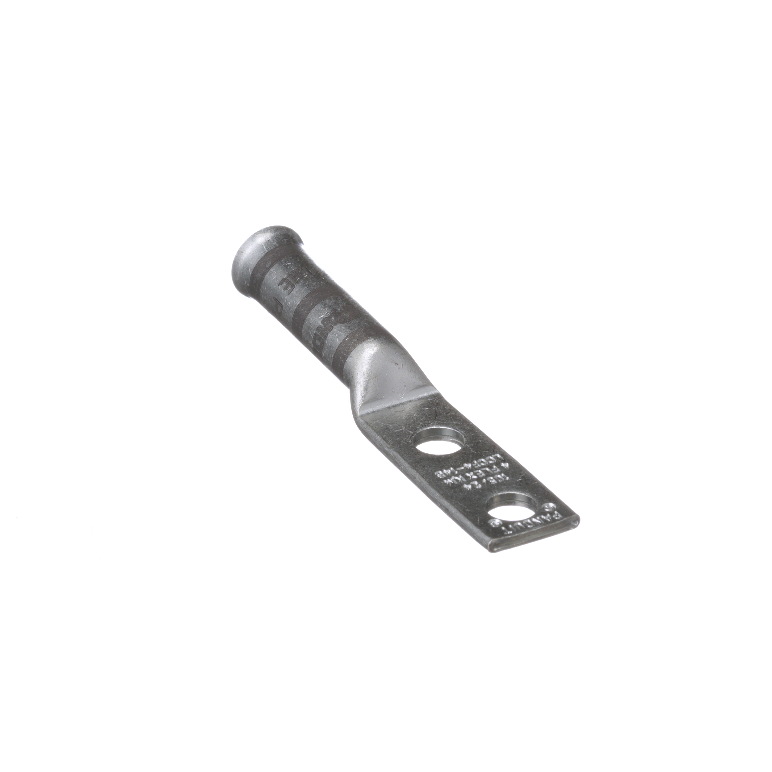 Bakır Uzun Çanaklı Sıkıştırmalı Genişletilmiş Yuva, 2 Delikli, 4 AWG Esnek, 1/4 Somun, 3/4 Boşluk