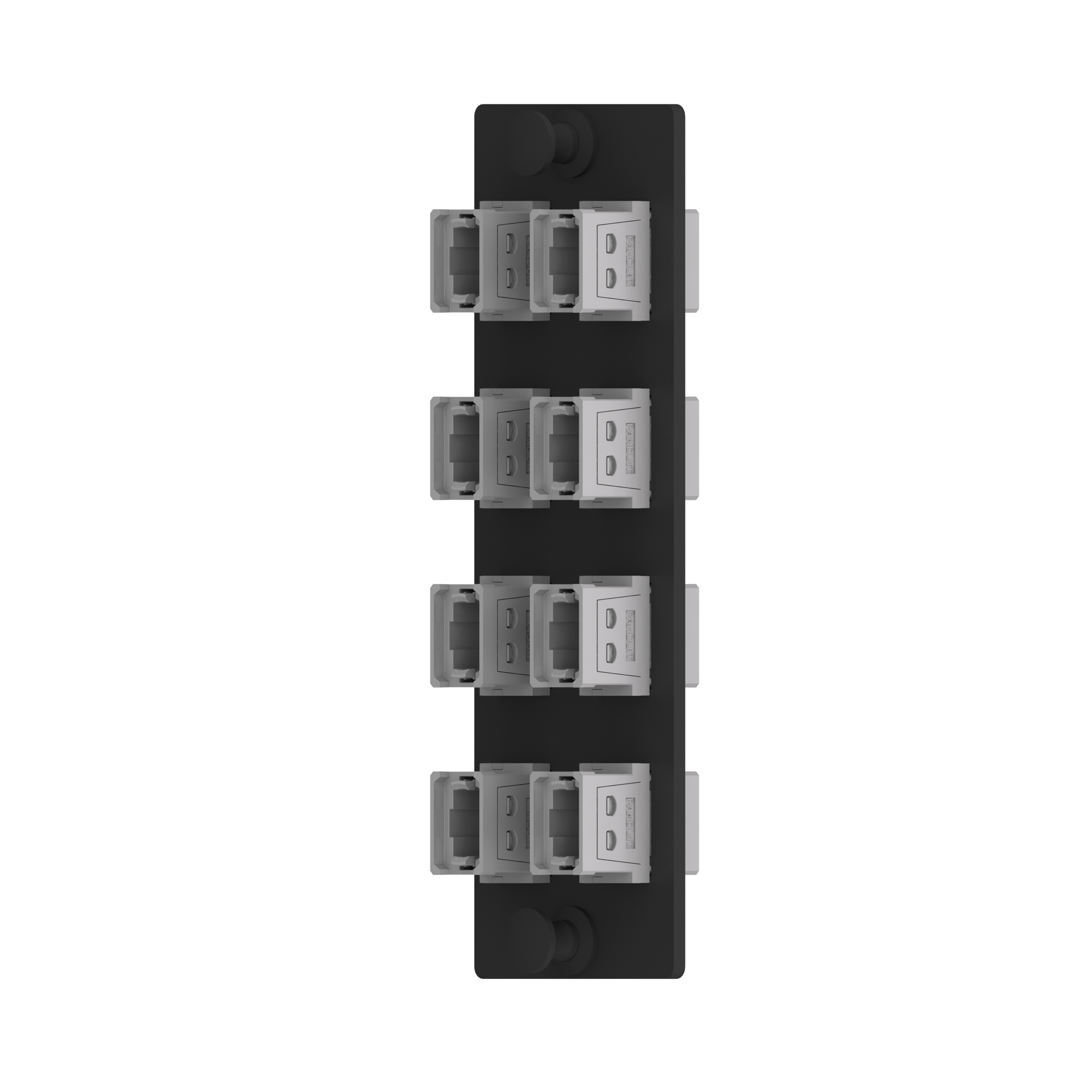 Opticom® FAP, 8 Anahtar-Yukarı/Anahtar-Yukarı MPO'lar, Tip B, Antrasit Gri, Dikey