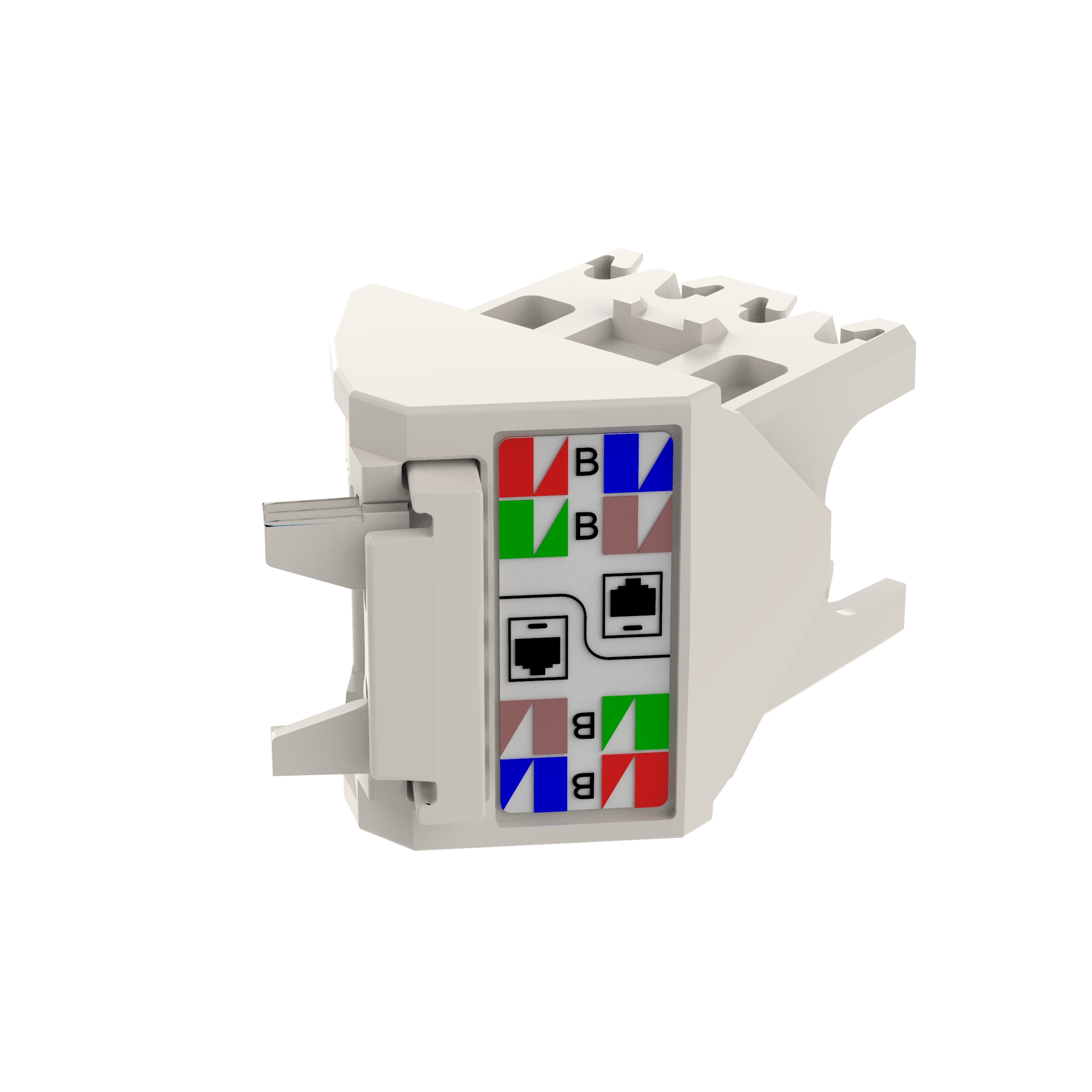 45° Angled Wire Cap for Cat 6 UTP TG Jack