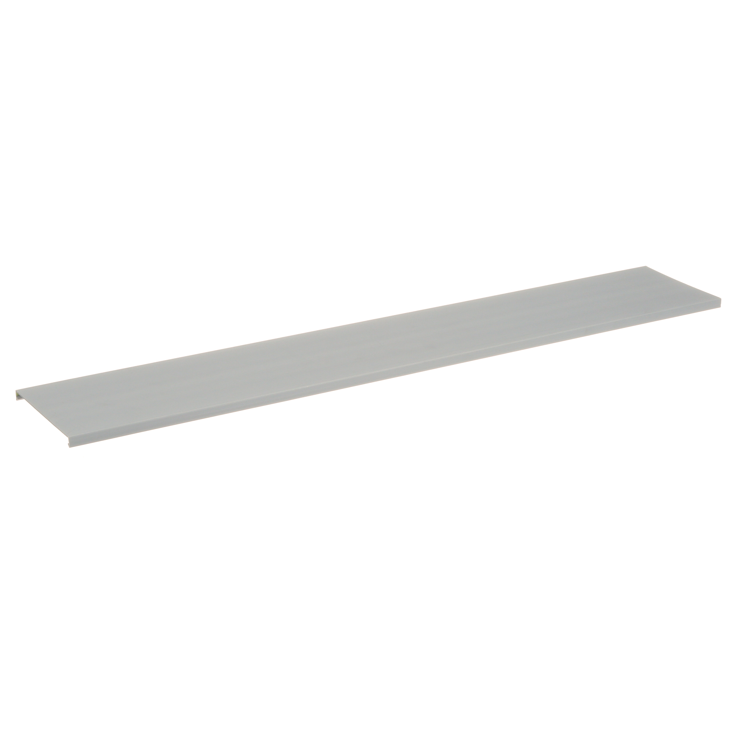 Düz Kanal Kapağı, Açık Gri, PVC, 9.4x108mm