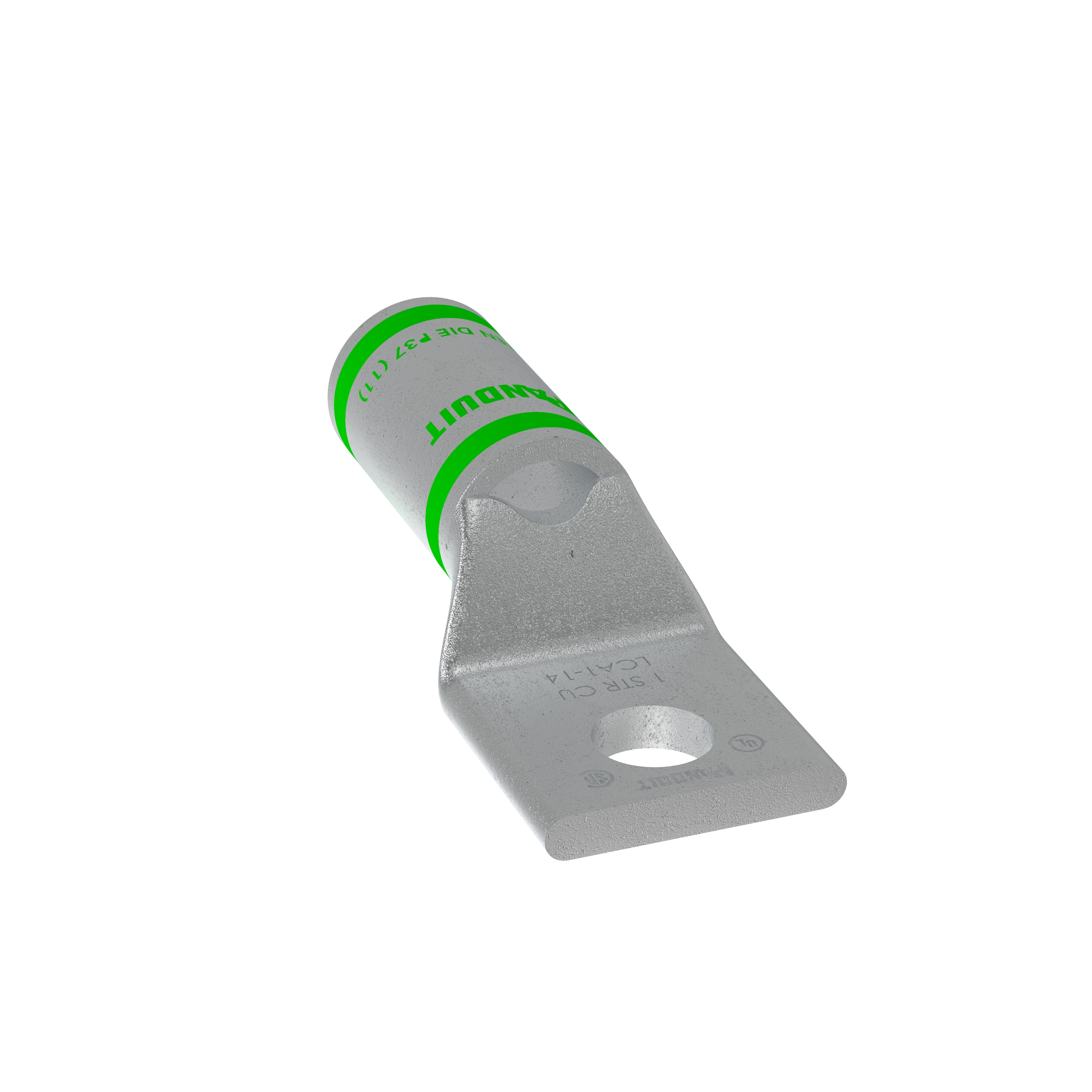 Bağlantı Muhafaza, 1, Kalay Kaplı Bakır, Düz, Tek 6.4mm Somun, 20'li Paket