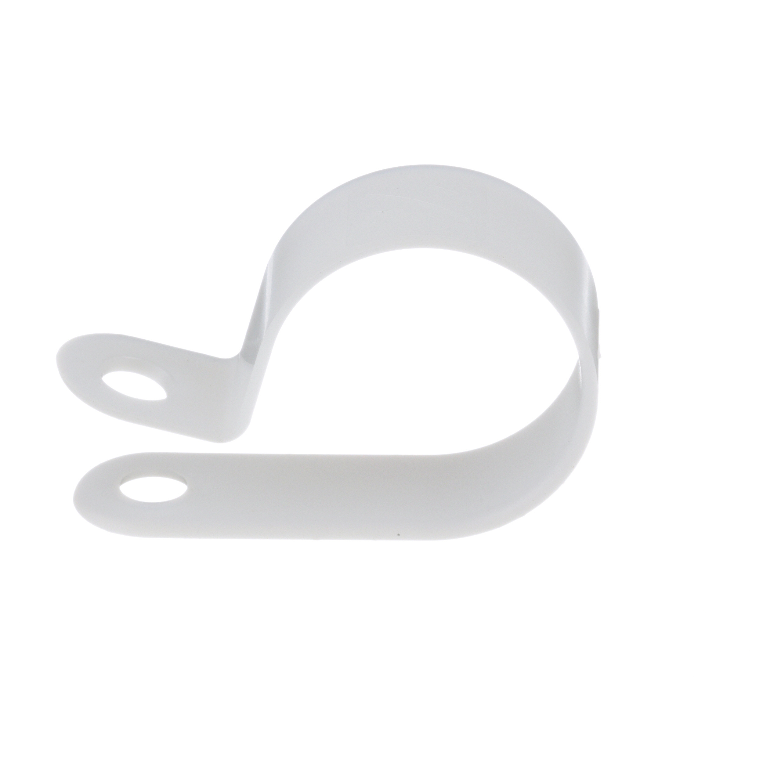 Fixed Dia Clamp, .69" (17.5mm) Bundle, #10 Screw (M5), WH,PK100