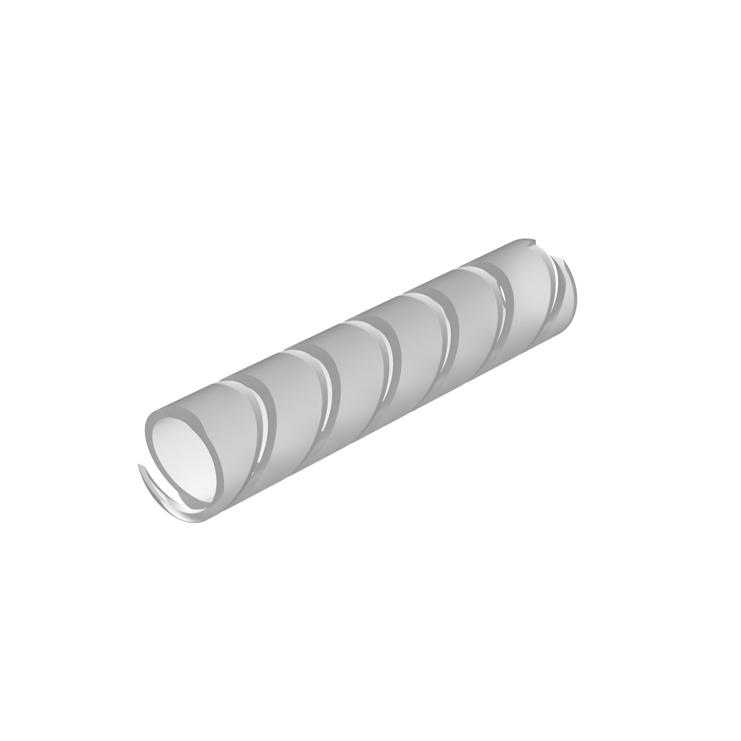Spiral Sarım, Doğal, PA 6.6, 7.9mm Minimum Çap, 76.2m Rulo, Paket 1