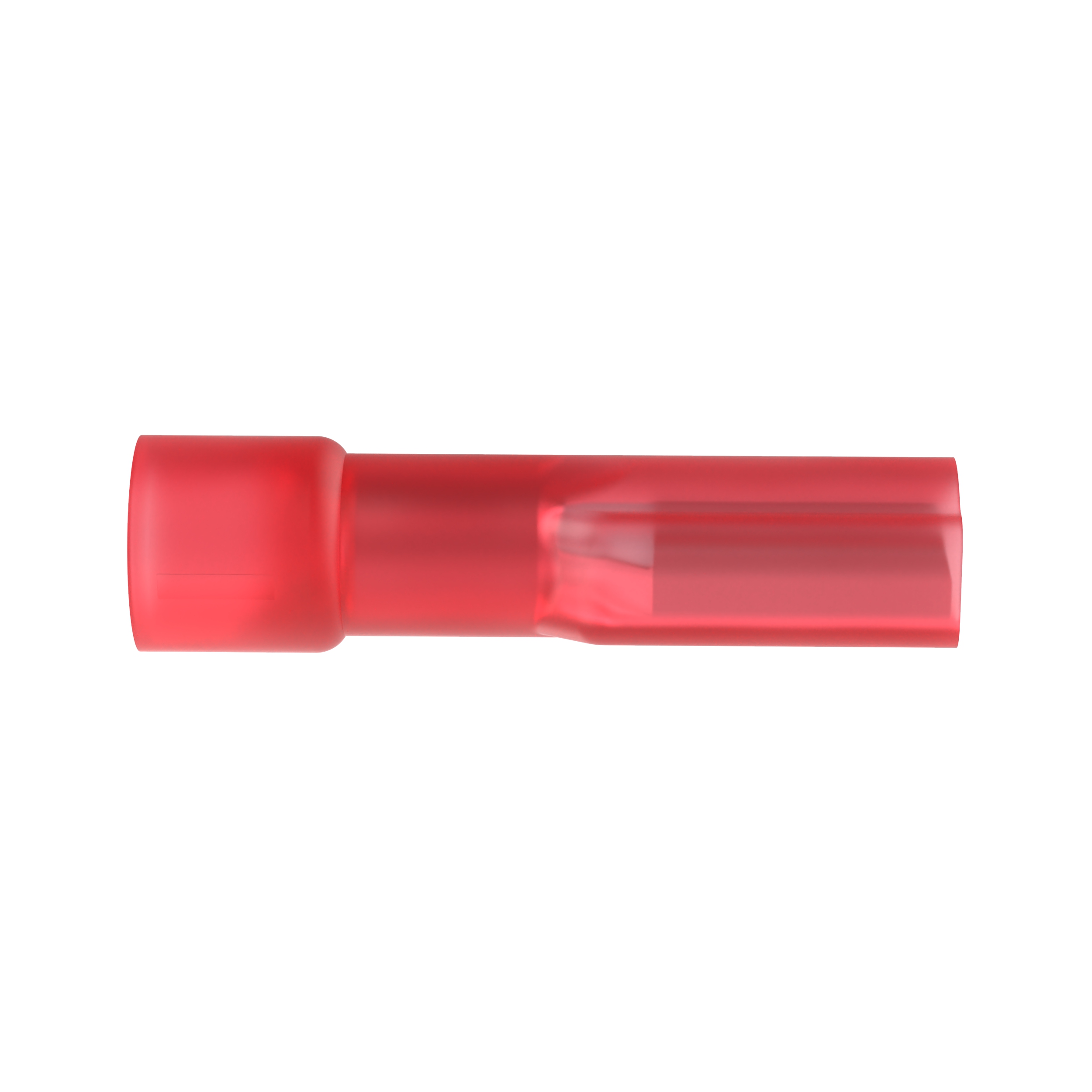 Kesici Terminal, Kırmızı, Naylon, 0.5-1mm² Kablo, 2.8 x 0.8 mm Levha, 100'lü Paket