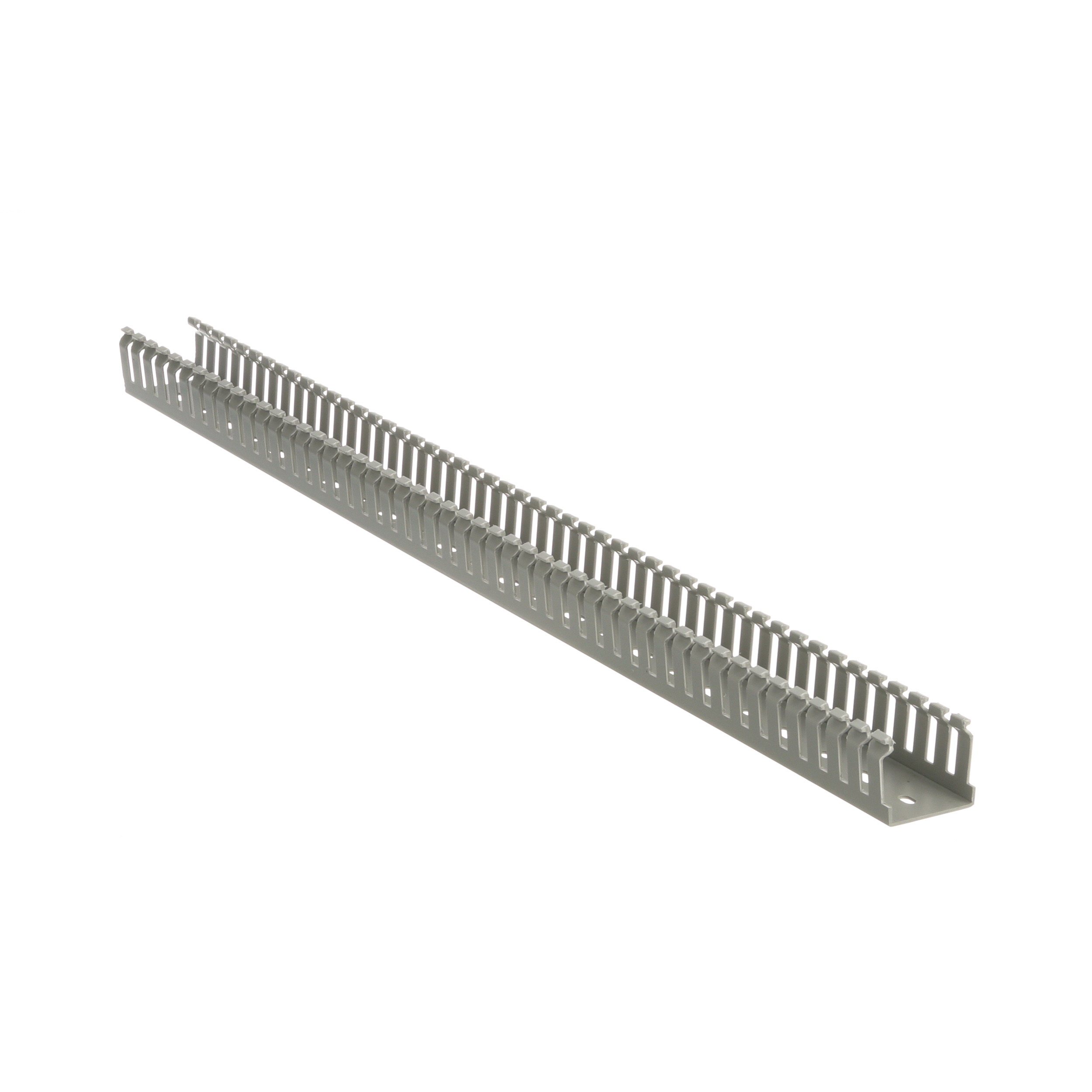 Dar Oluklu Kablo Kanalı, Gri, PVC, 37.1x72.4mm, 2'li Paket