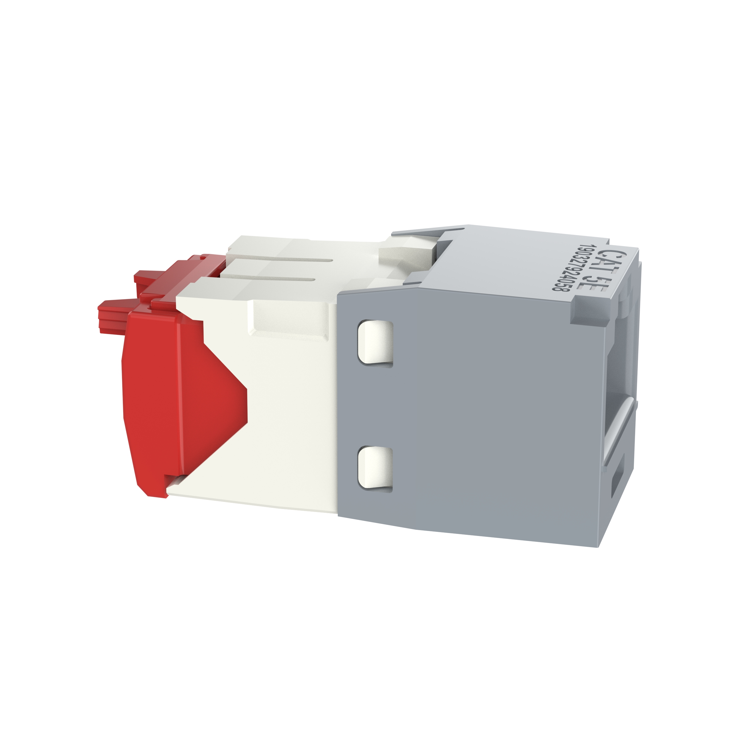 UTP RJ45 Cat 5e TG Jack Module, Int'l Gray