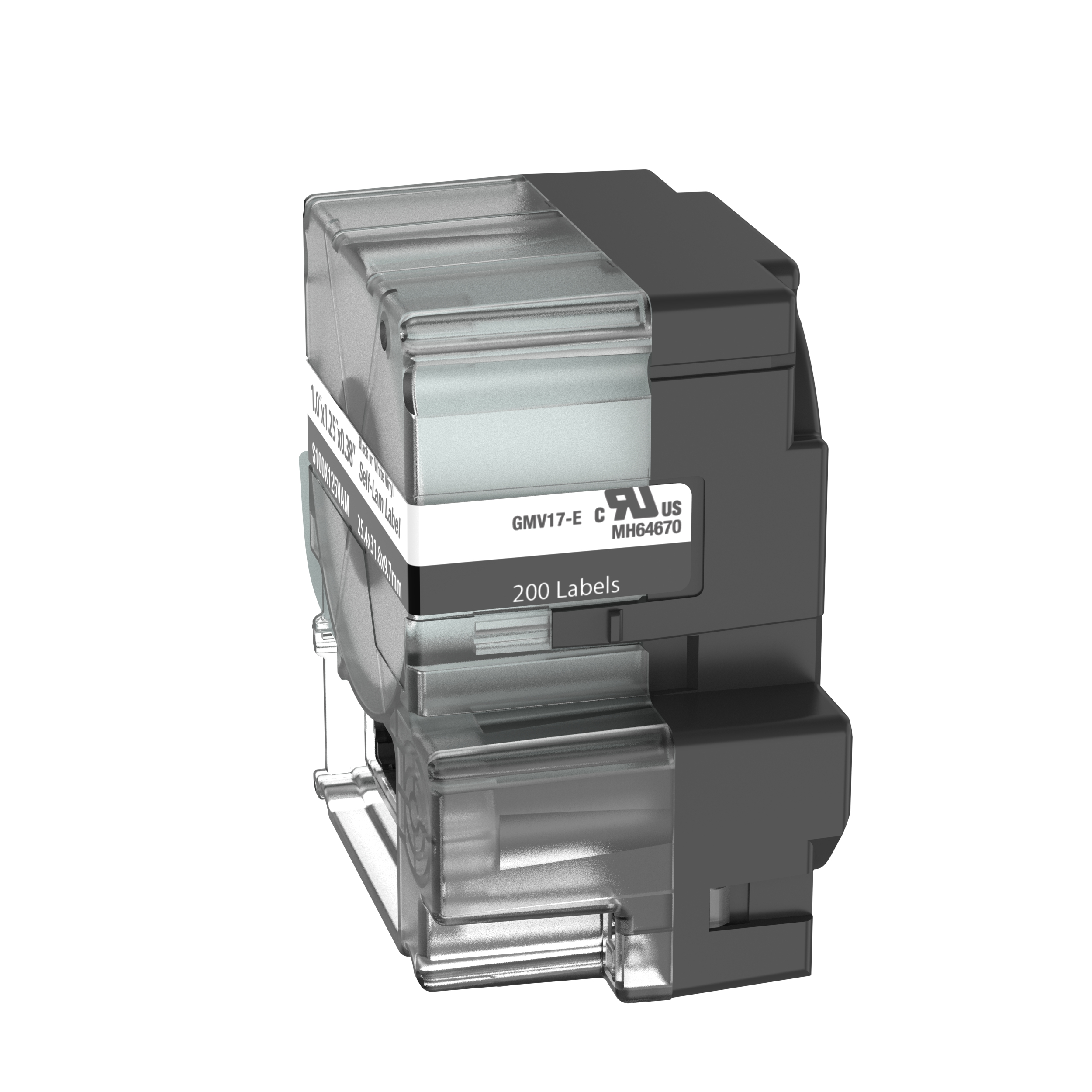 MP Printer Self-Lam Label, Vinyl,White, 31.8x25.4mm, 9.7mmPOH