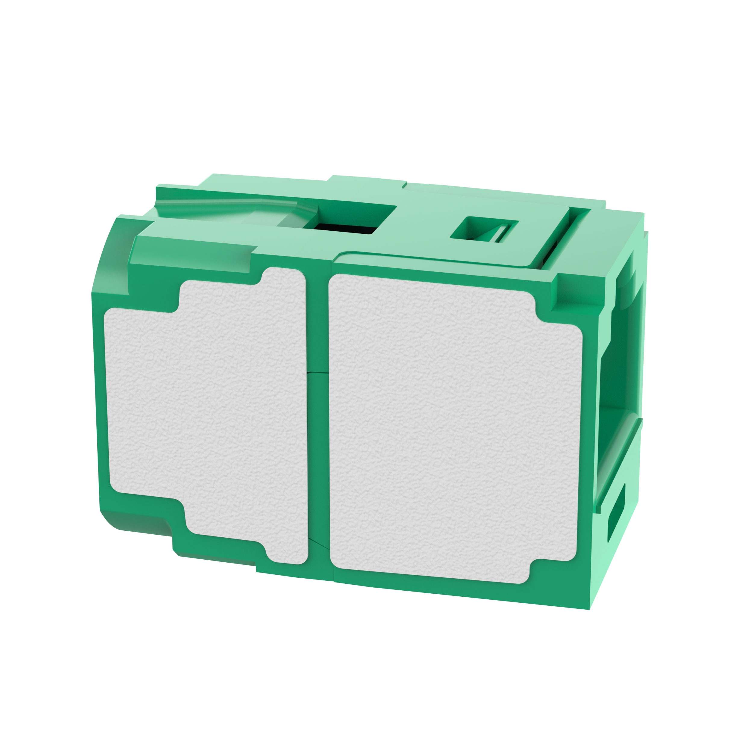 Twisted Pair RJ45 Cat 6A Bağlantı Modülü, Yeşil