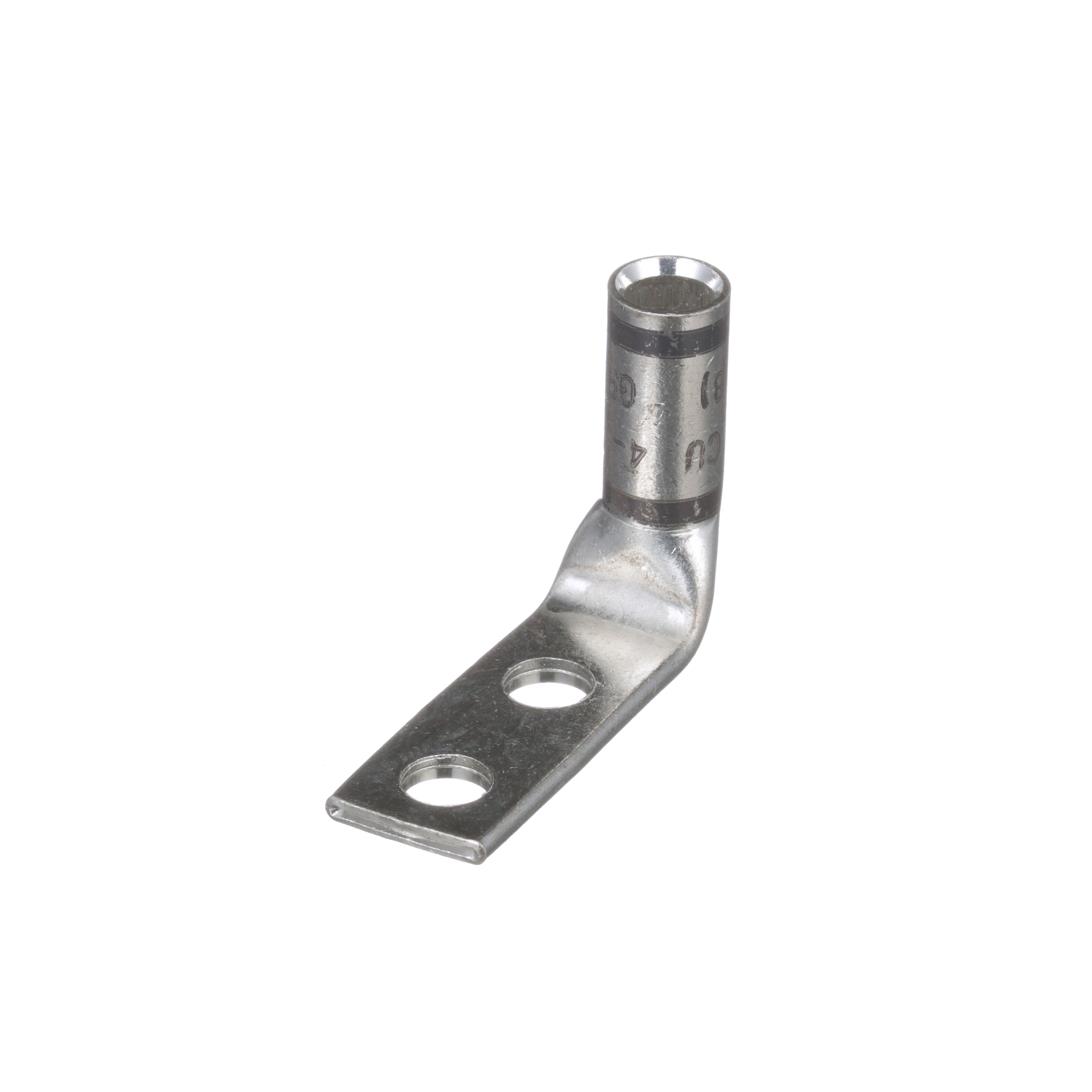 Comp Lug,Nickel/Silver Plt Copper,8 AWG,One 1/4 inch Stud, PK50