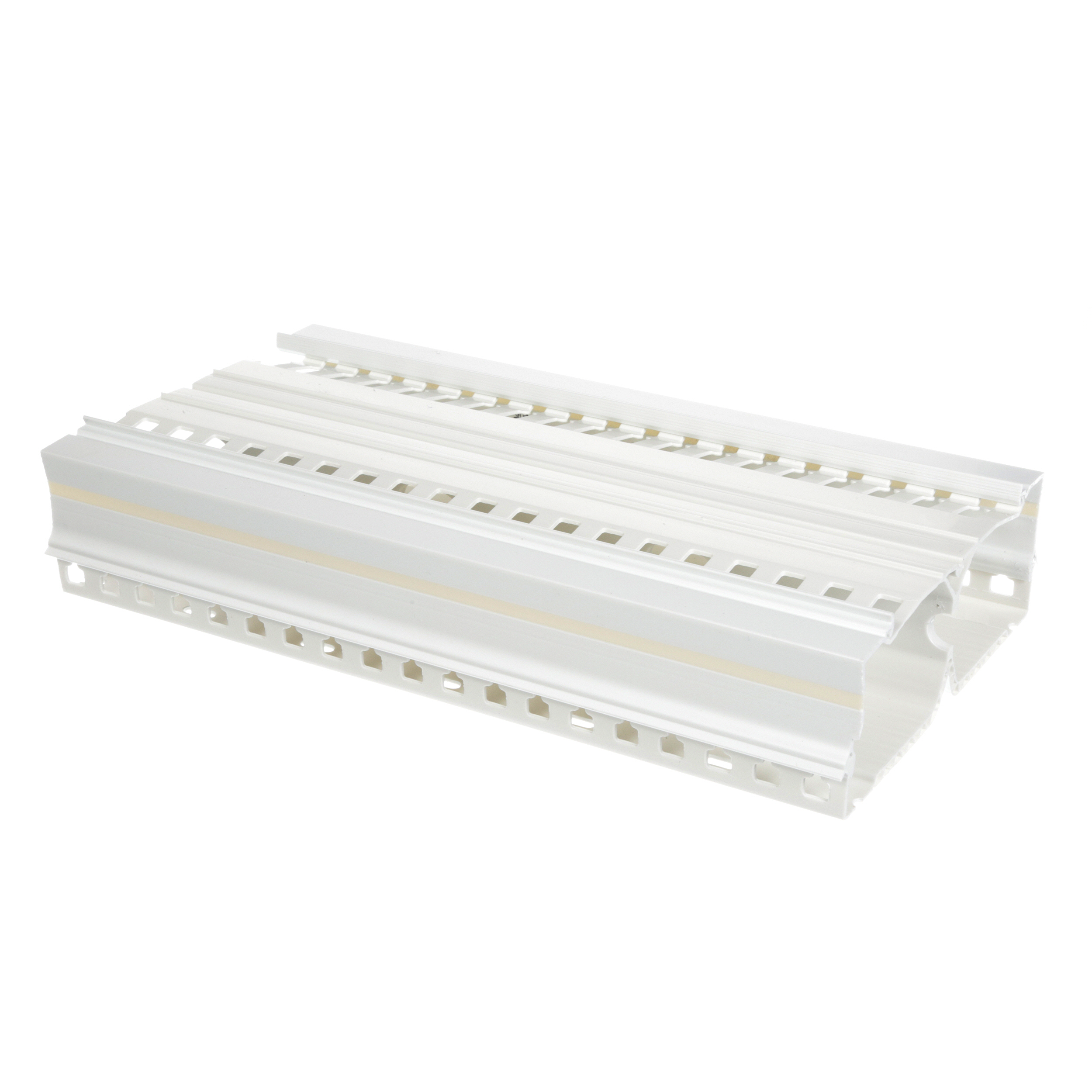 DIN Rail Duct, White, PVC, 53.8x1800x158mm