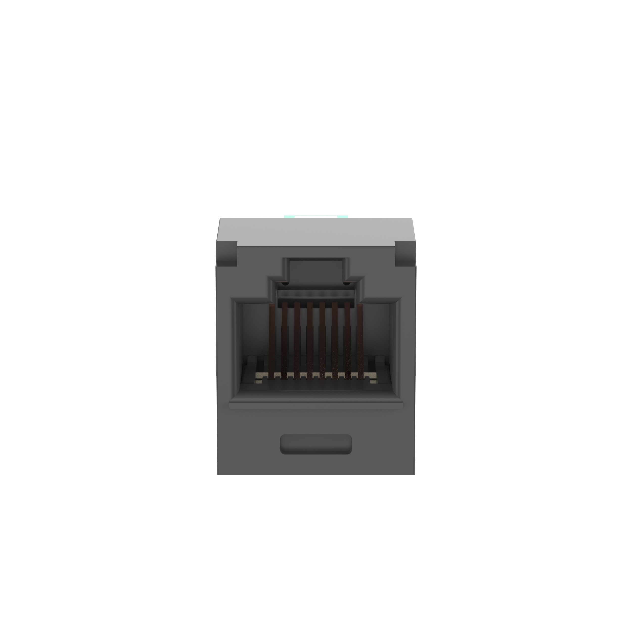 Mini-Com® UTP RJ45 Cat 6 TG Jak Modülü, Siyah