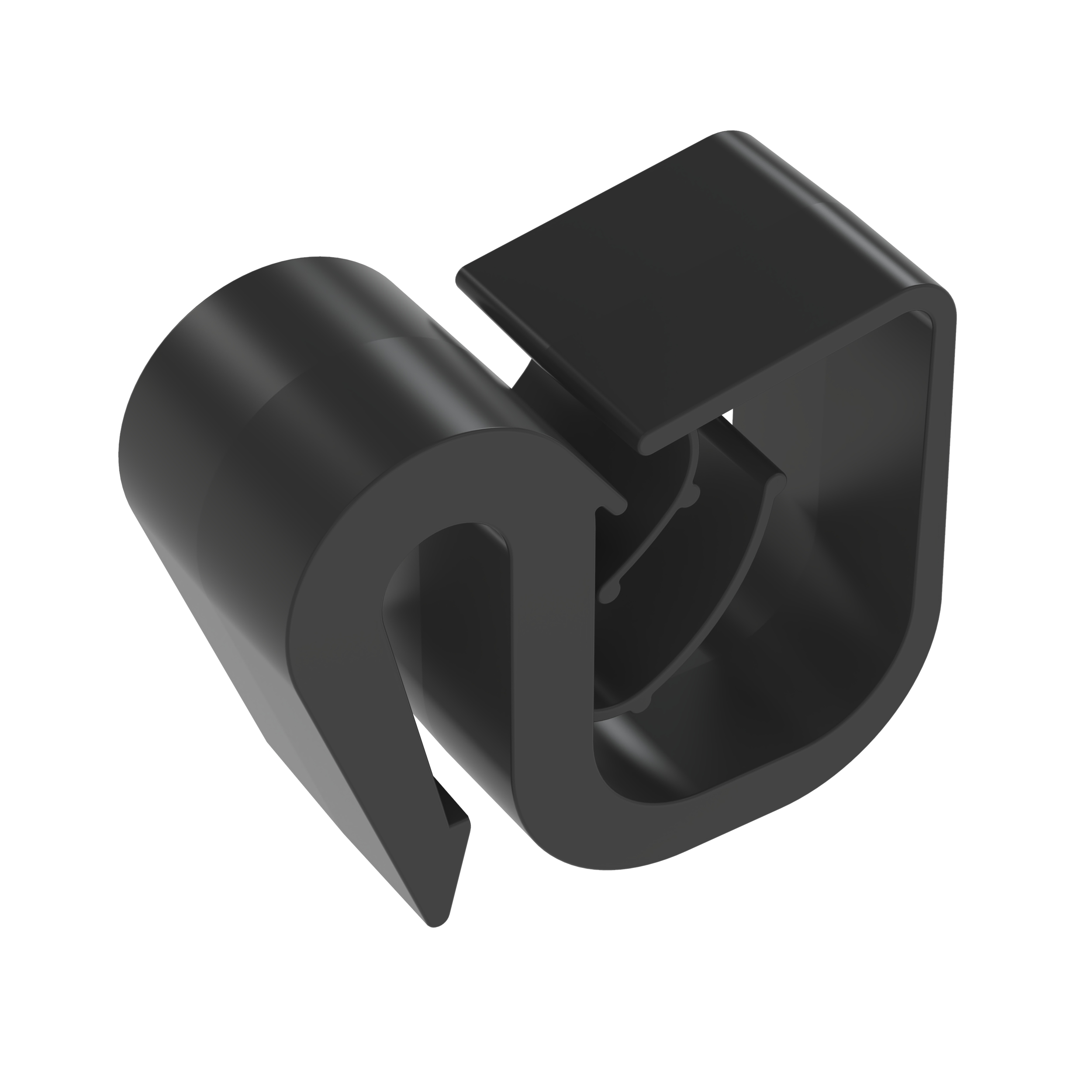 Kenar Klipsi, Siyah, Asetal, Kenara Takılan, 22.3x10mm, 1000'lik Paket