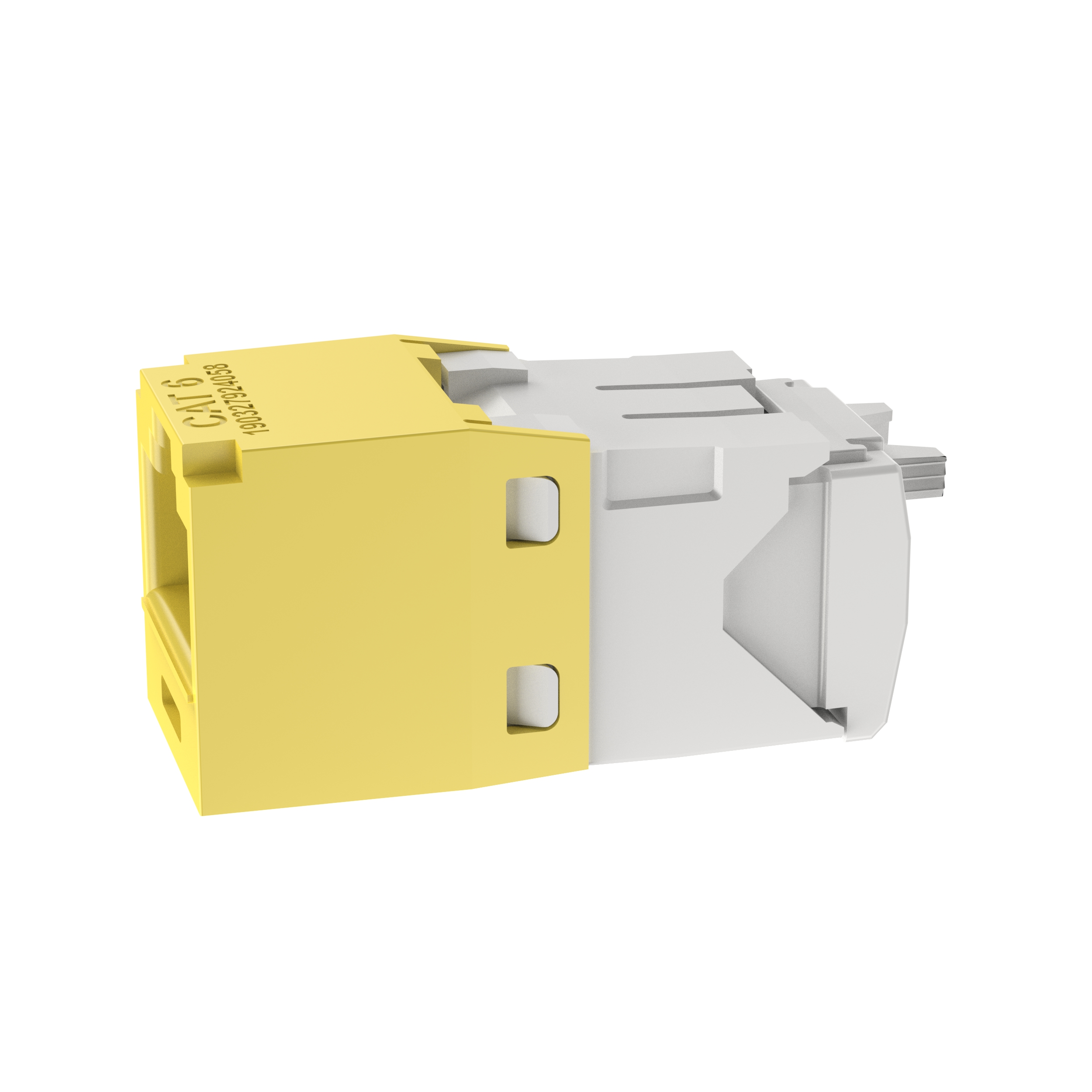Mini-Com® UTP RJ45 Cat 6 TG Jack Module, Yellow
