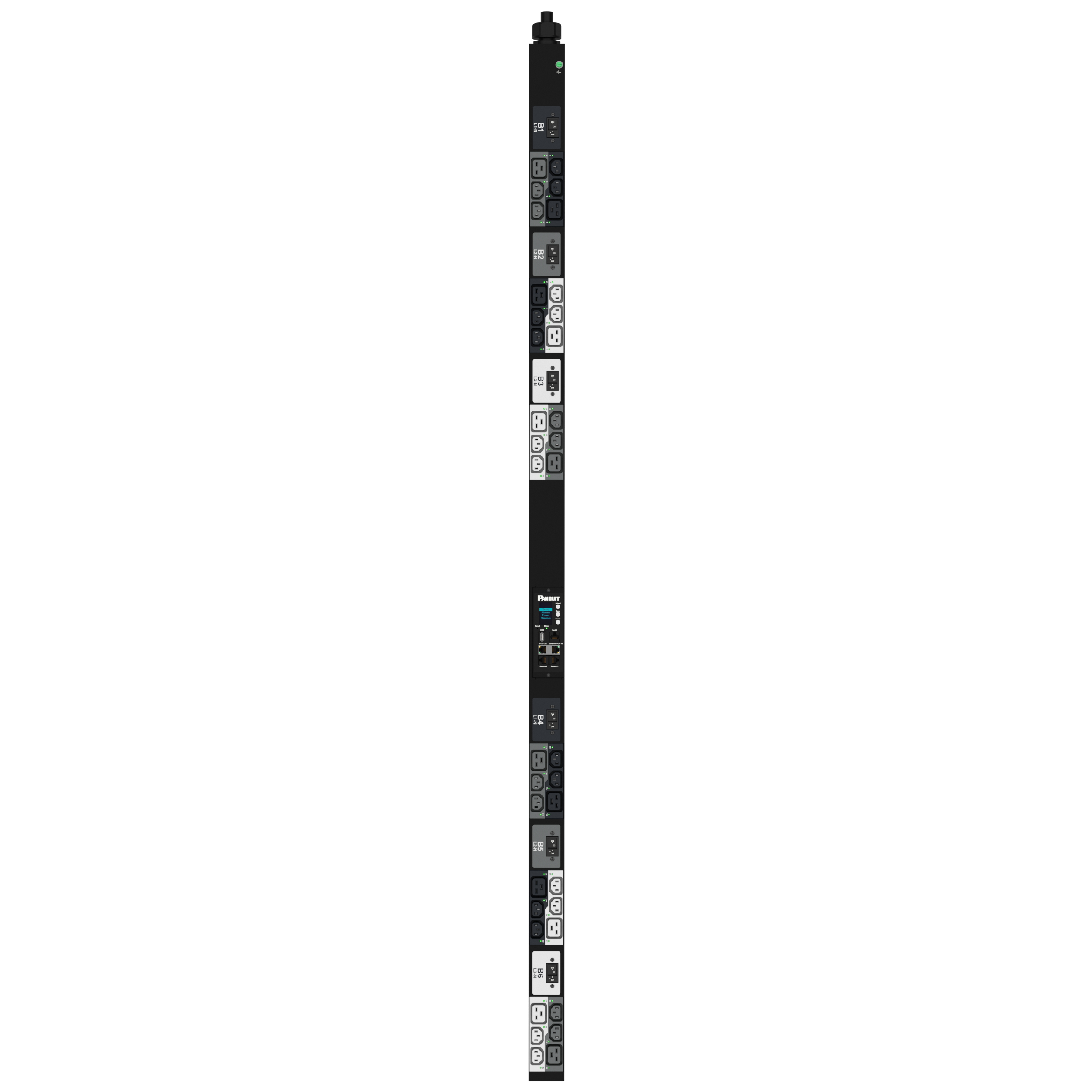 G6 MSPO Güç Dağıtım Birimi, 32A/30A, (24)C13, (12)C19, IEC 60309 3P+N+E 6h