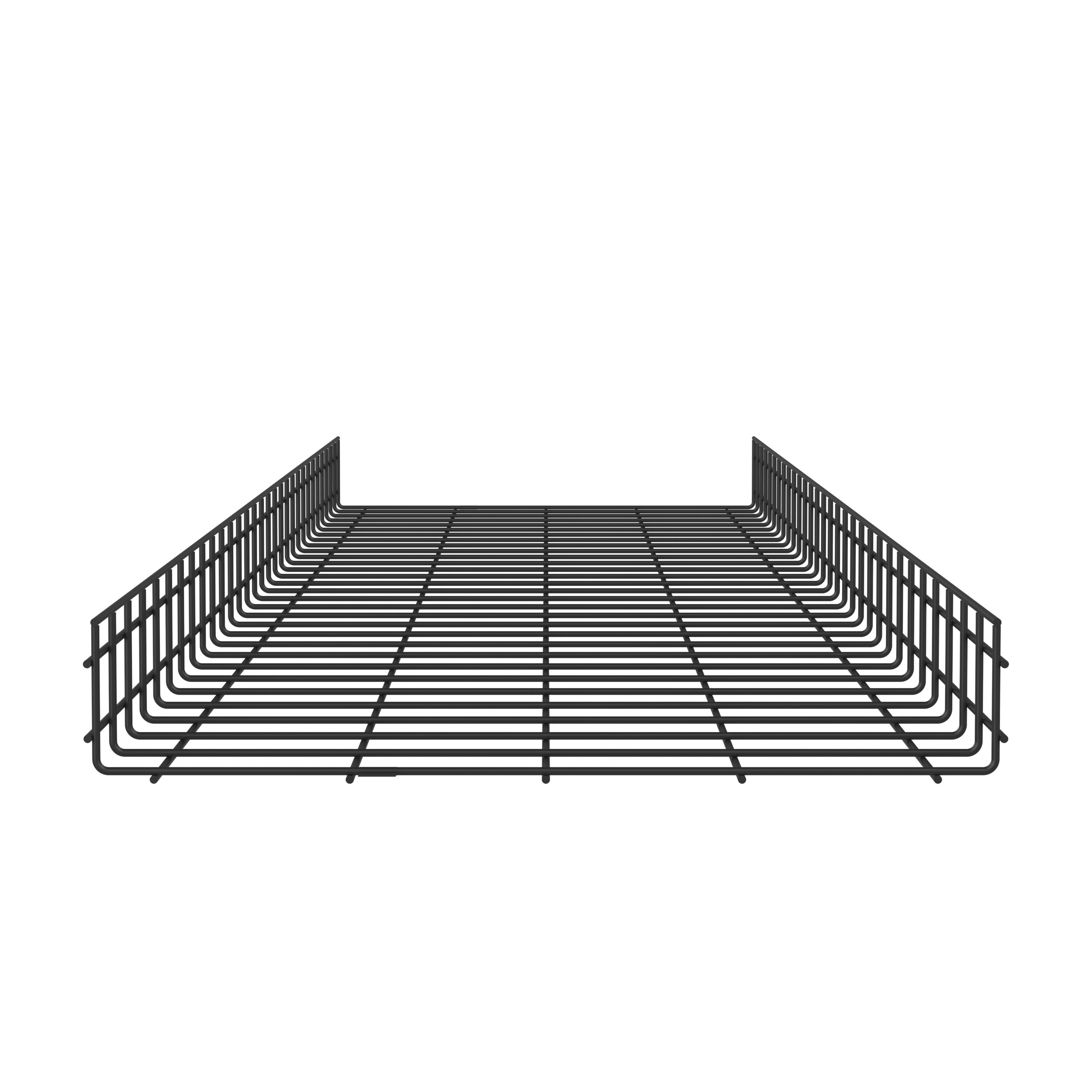 Kablo Sepeti 4" Y x 24" G, Siyah Toz Kaplamalı