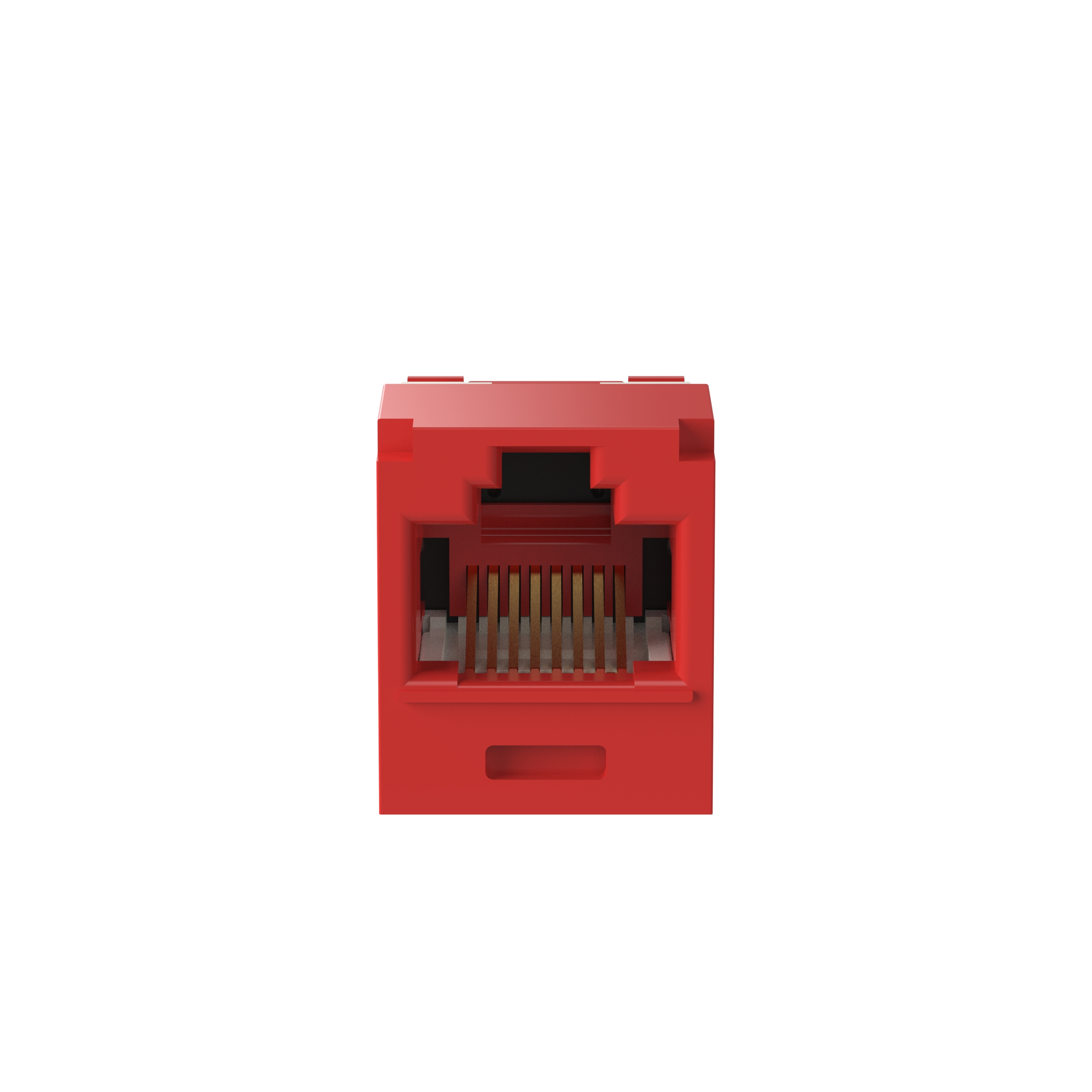 Mini-Com® UTP RJ45 Cat 5e TG Jack Module Corrosion Resistant, Red