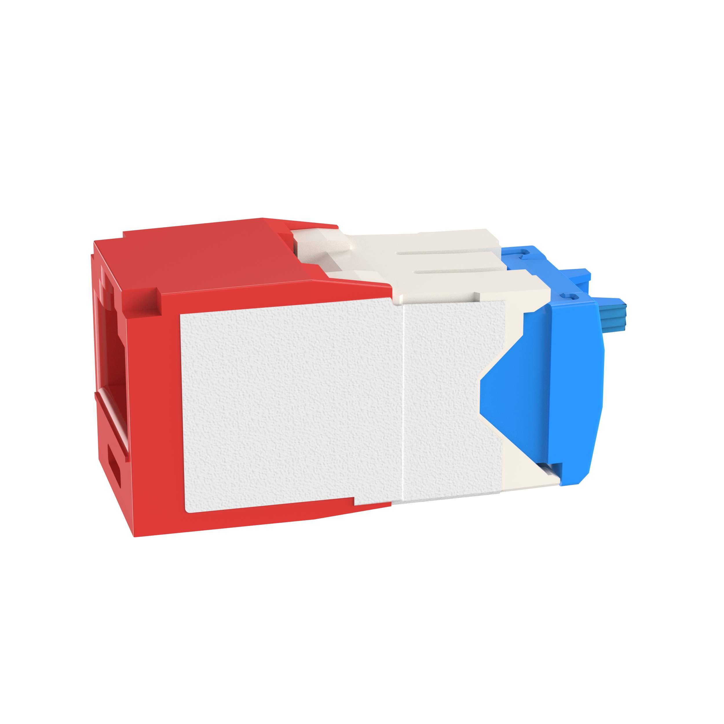 Mini-Com® UTP RJ45 Cat 6A TG Jack Modülü, Kırmızı