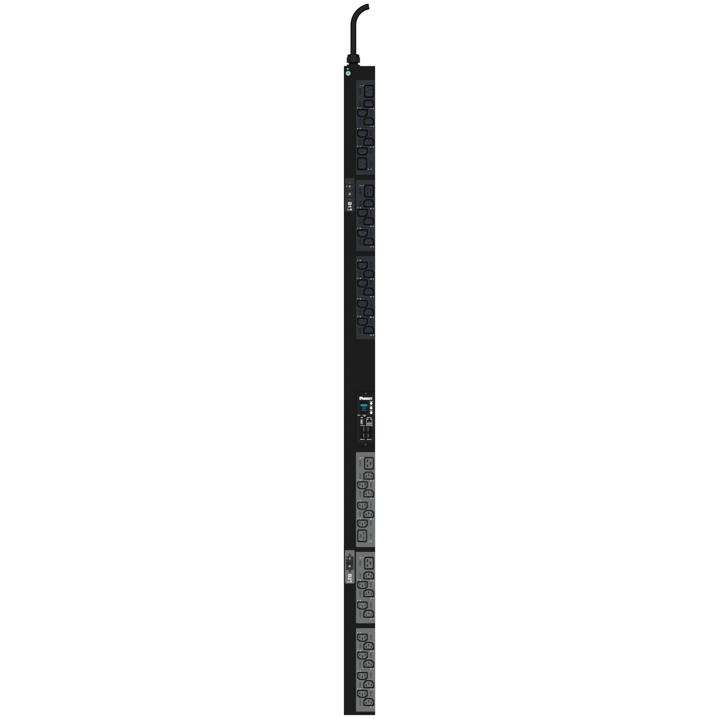 MS PDU, 32AMP, 230V, (38)C13, (6)C19, IEC 60309 2P+E 6h 32A (IP44)
