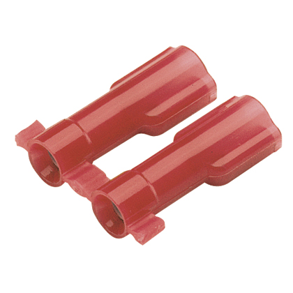 Kesici Terminaller, Kırmızı, Vinil, 0.5-1mm² Kablo, 4.8 mm Çıtırtı, 3000'li Paket