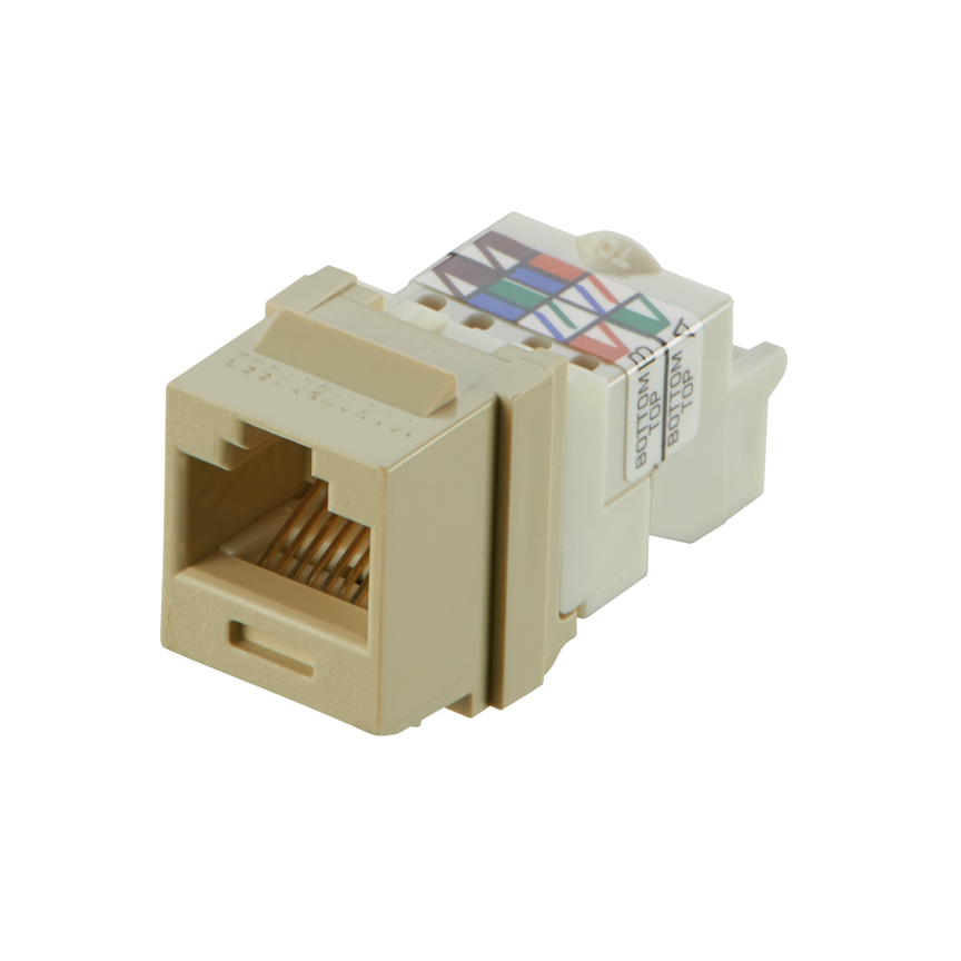 Keystone Cat 6 TP Jack, Elektrik Fildişi
