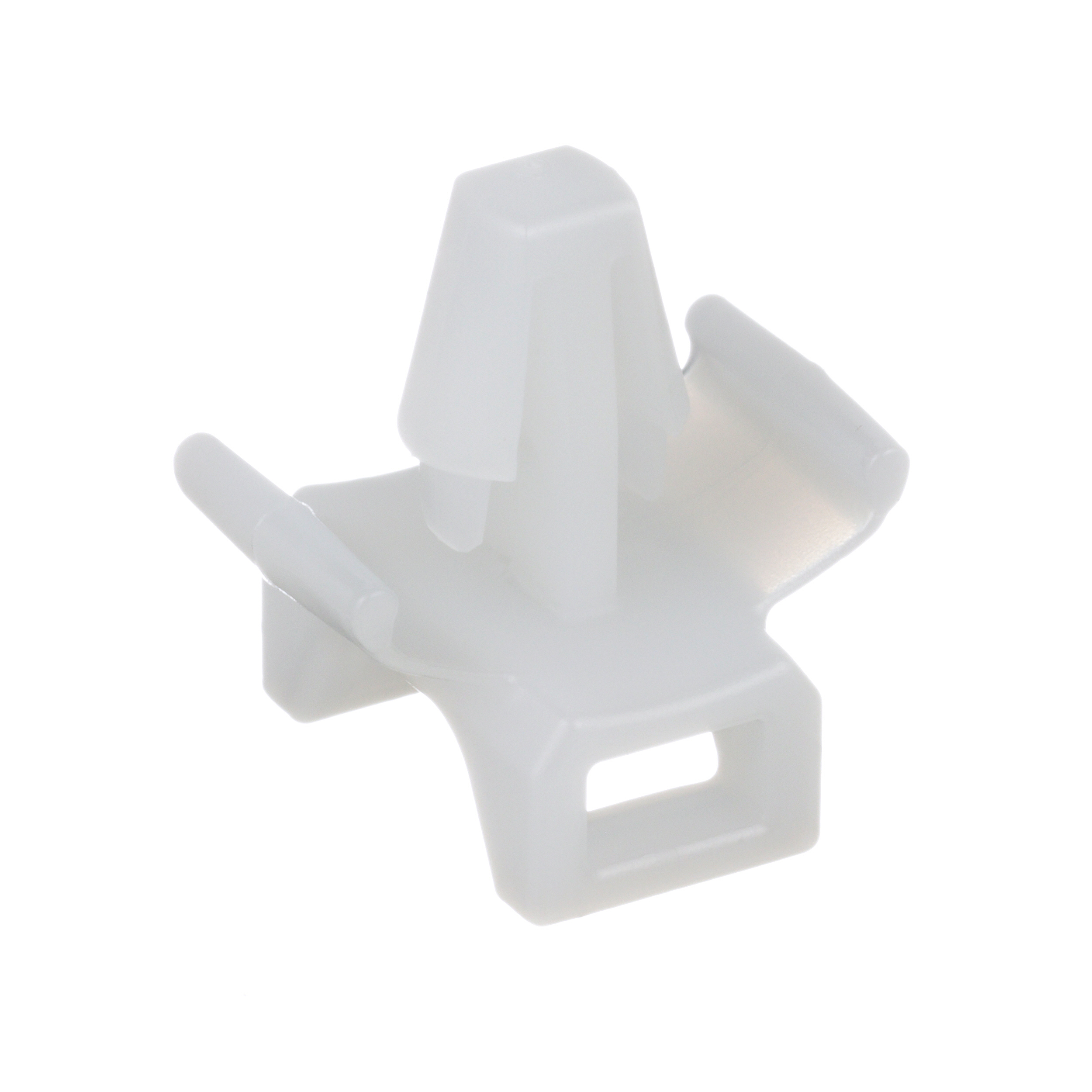Cable Tie Mount, Natural, PA 6.6, Push Barb, 18.1x15.4mm, PK1000