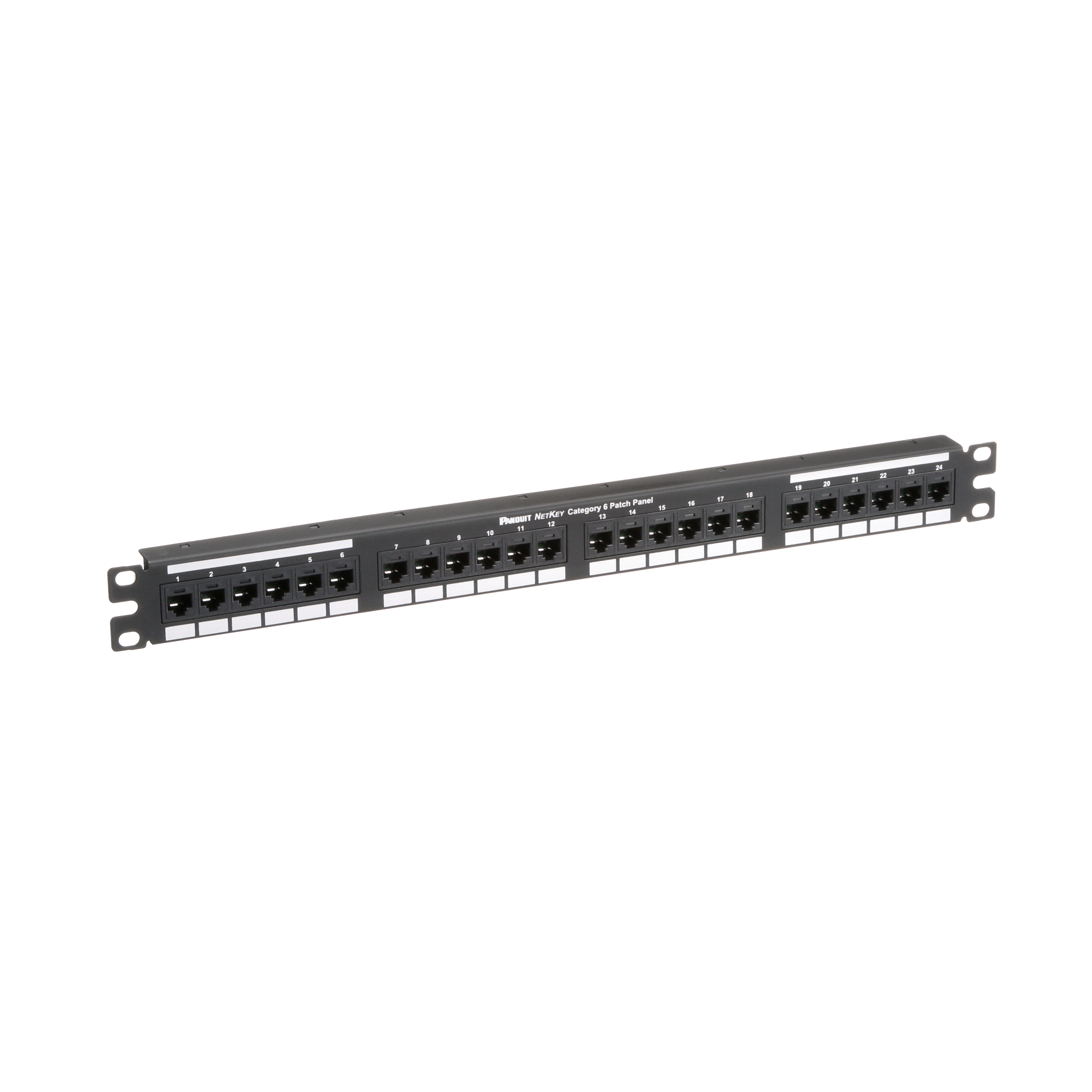 Cat 6 Punchdown Keystone Patch Panel, 24 Port
