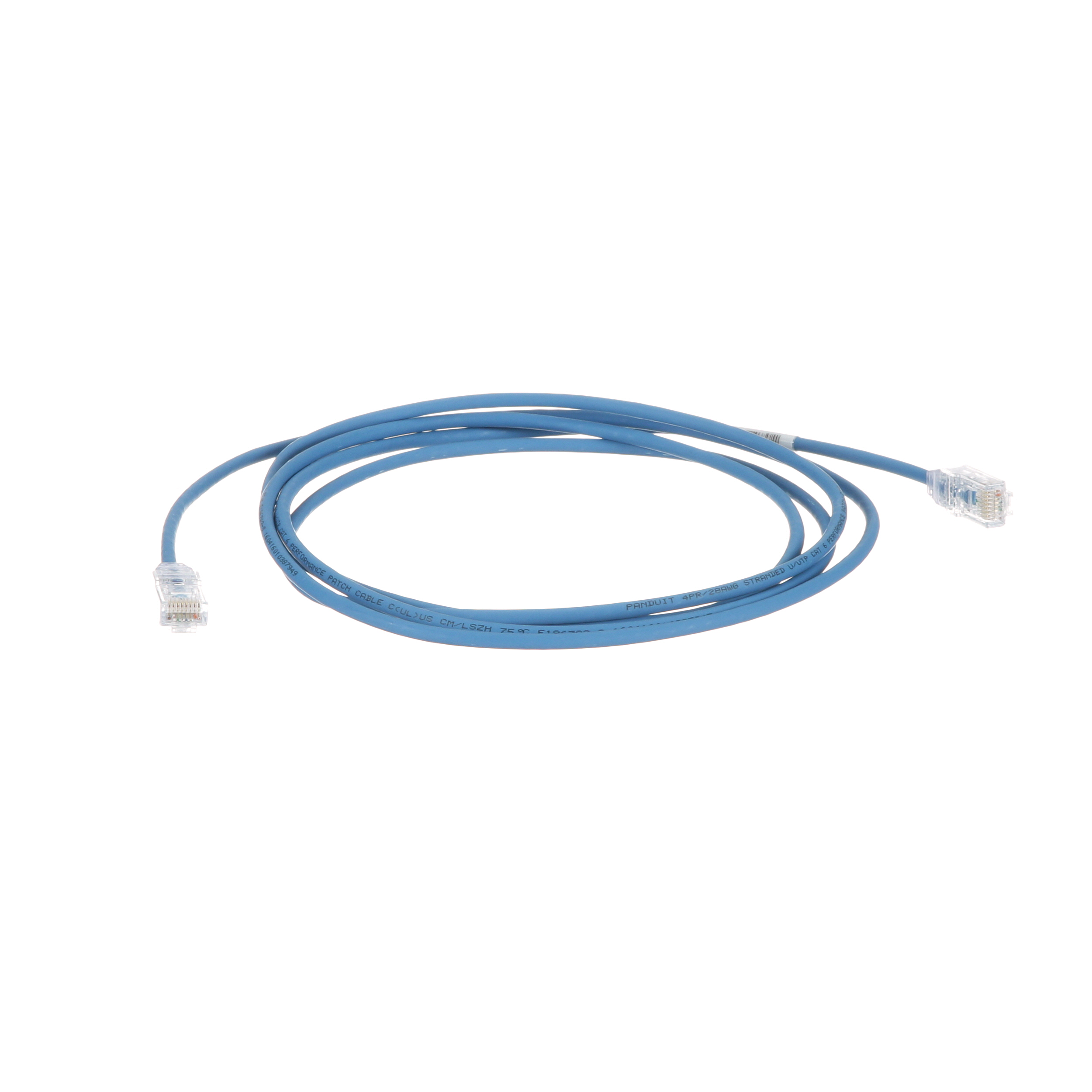 Cat 6 28 AWG UTP Bakır Yama Kablosu, 2m, Mavi